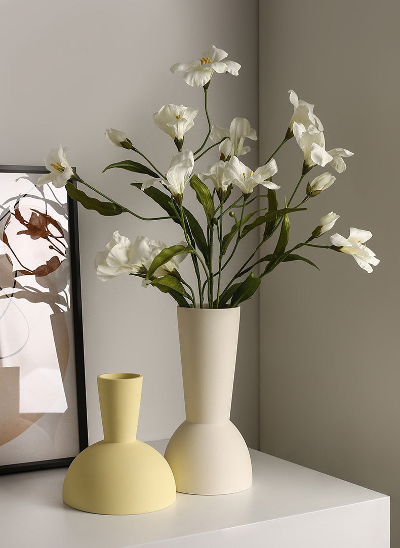 Ceramic Vase | Yellow Bulb