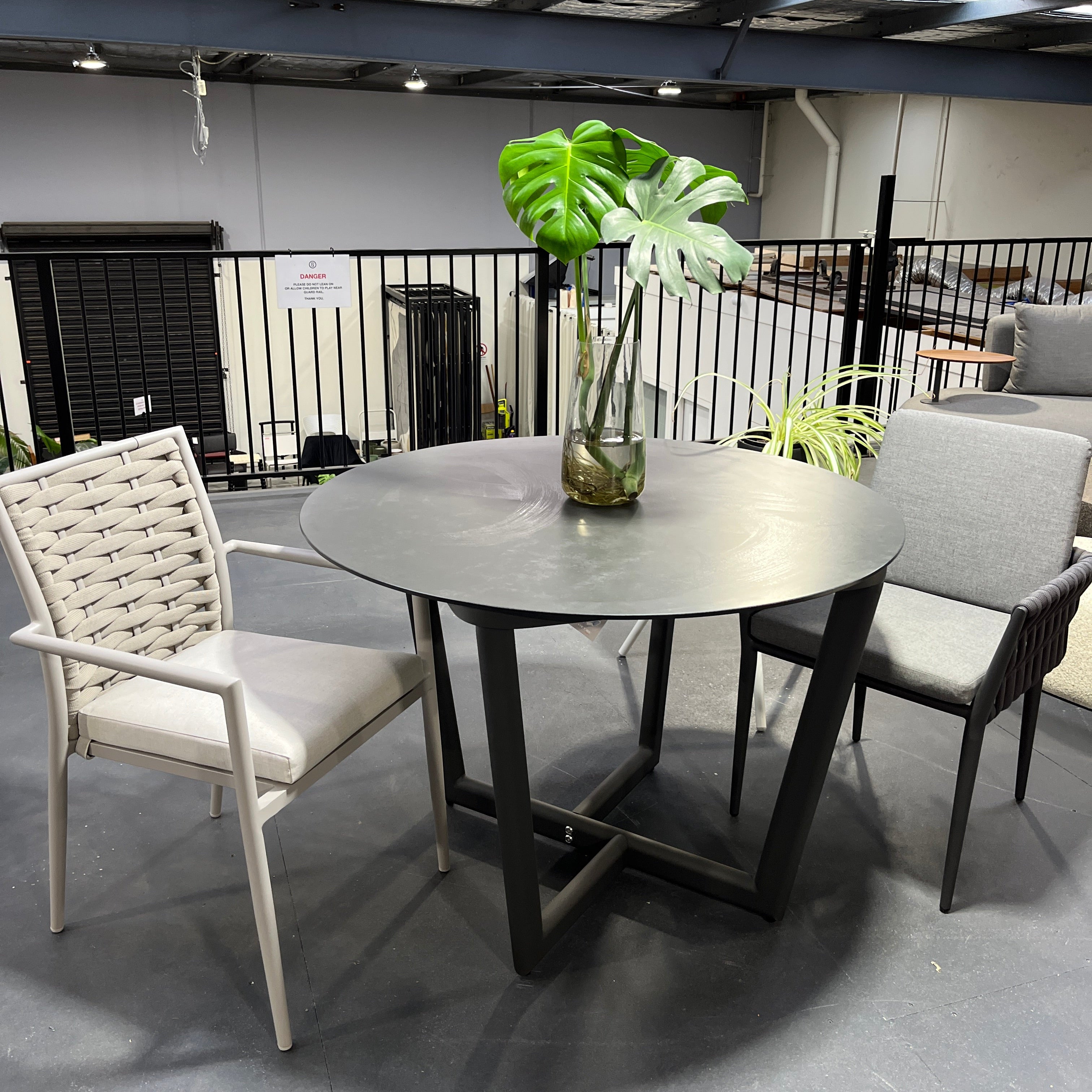 Outdoor Dining Set | Round Table with Two Chairs | Clearance