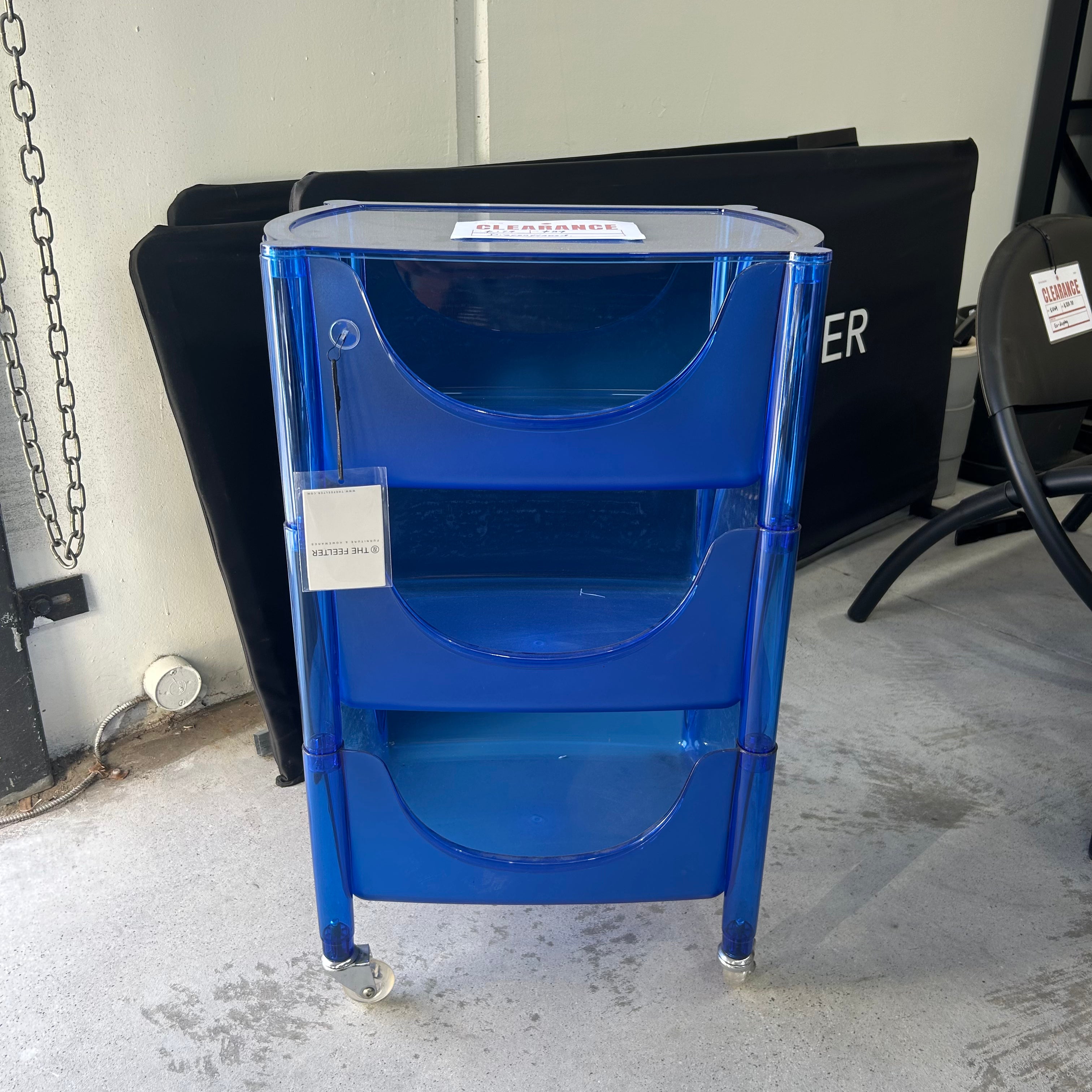 Archie Stackable Compartment Trolley | Blue | Clearance - The Feelter