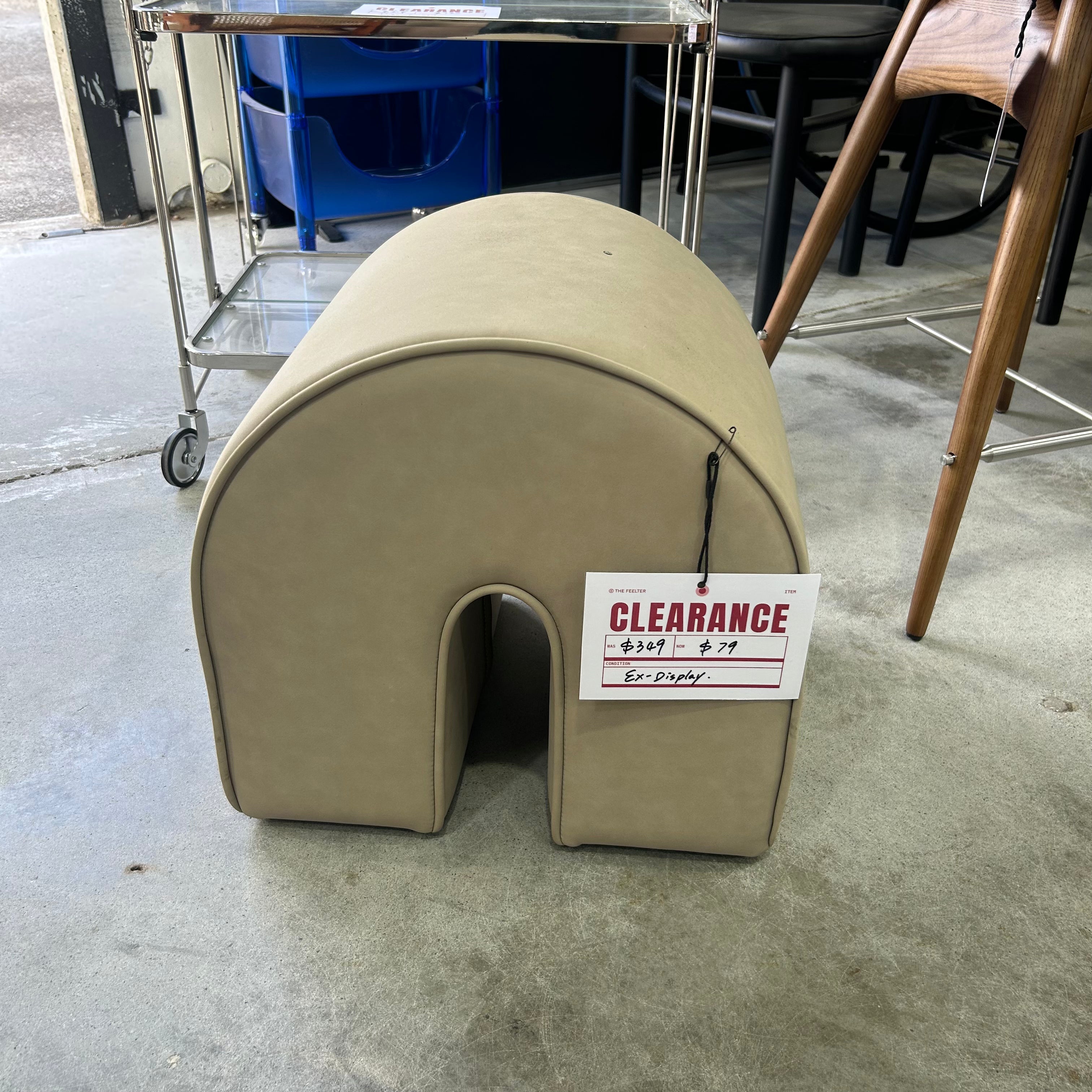 Arch Ottoman | Beige | Clearance