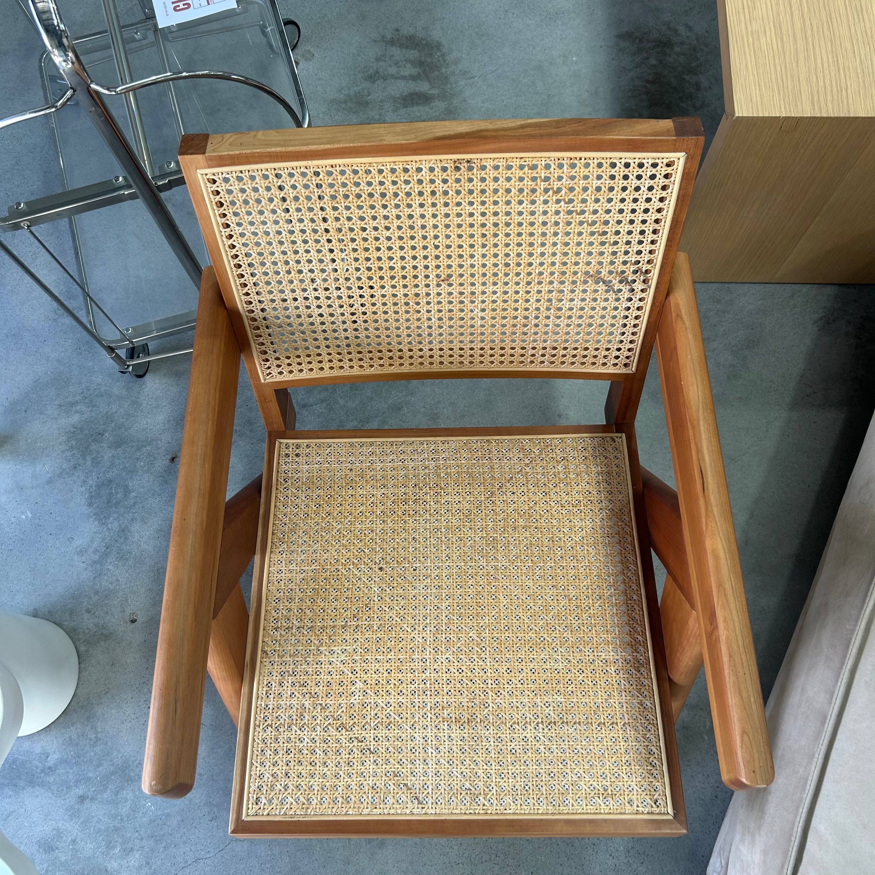 Chandi Rattan Armchair | Cherry Wood | Clearance - The Feelter