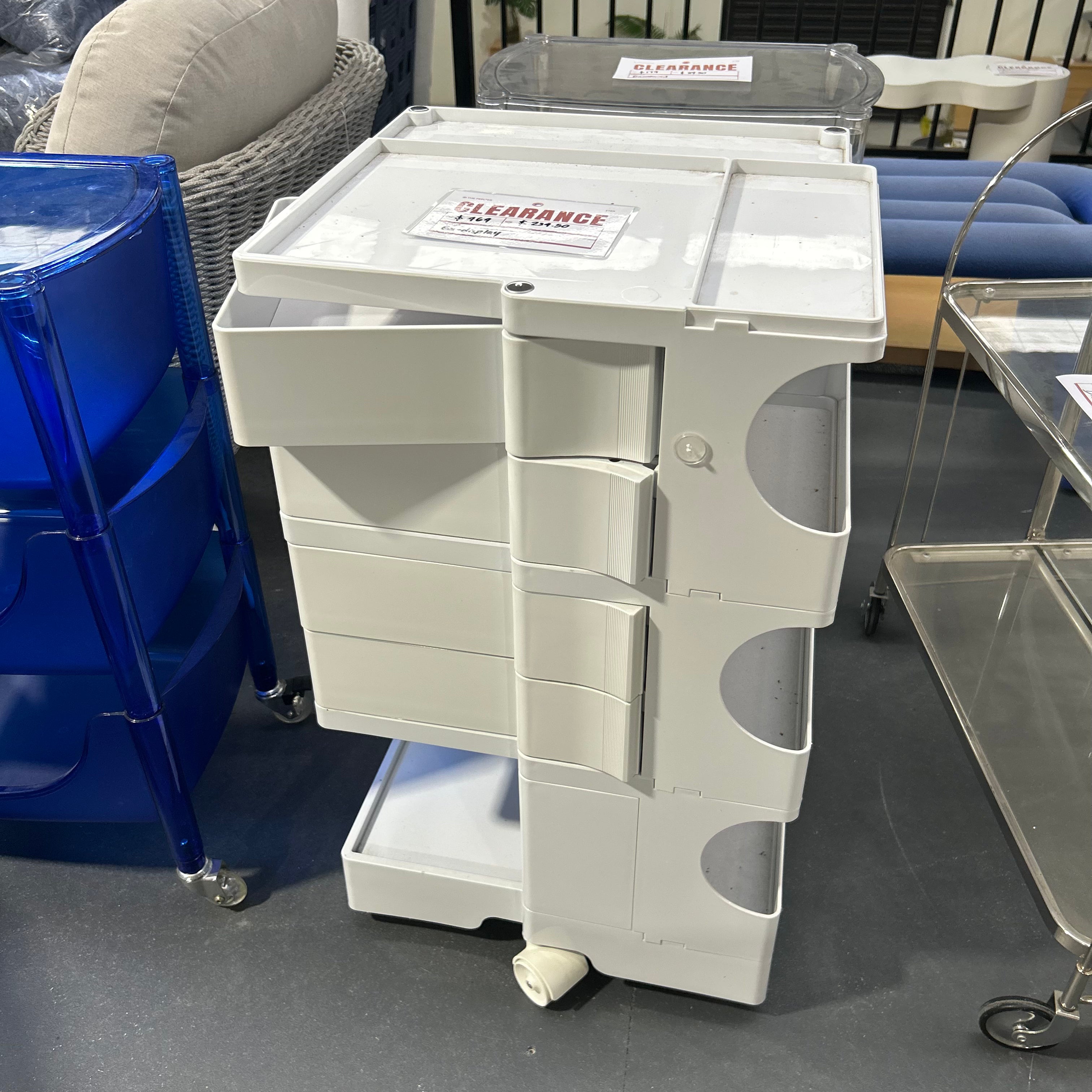 Bobby Storage Trolley  | White | Clearance - The Feelter