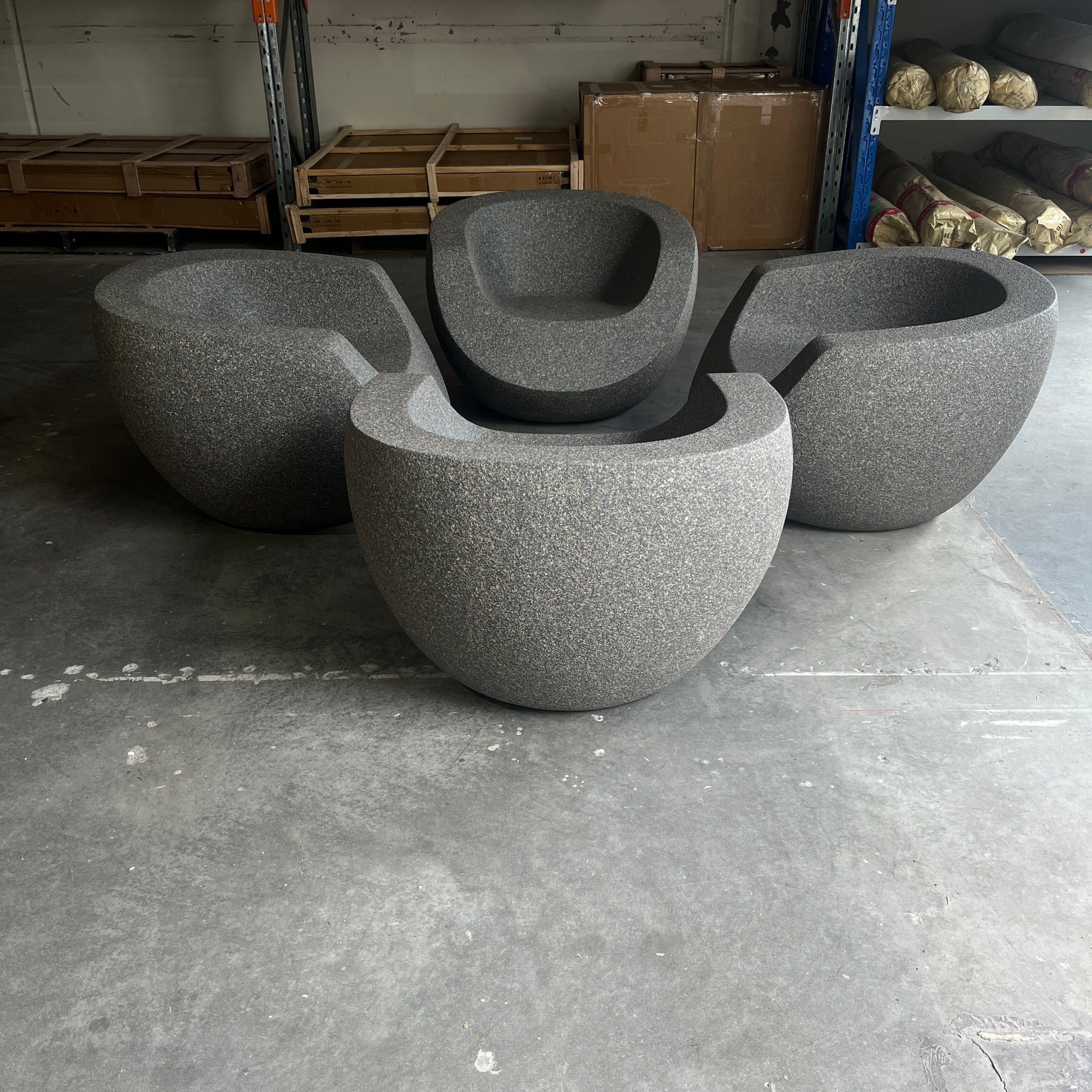 Sand Series | Orb Chair | Dark Rock x4 - The Feelter