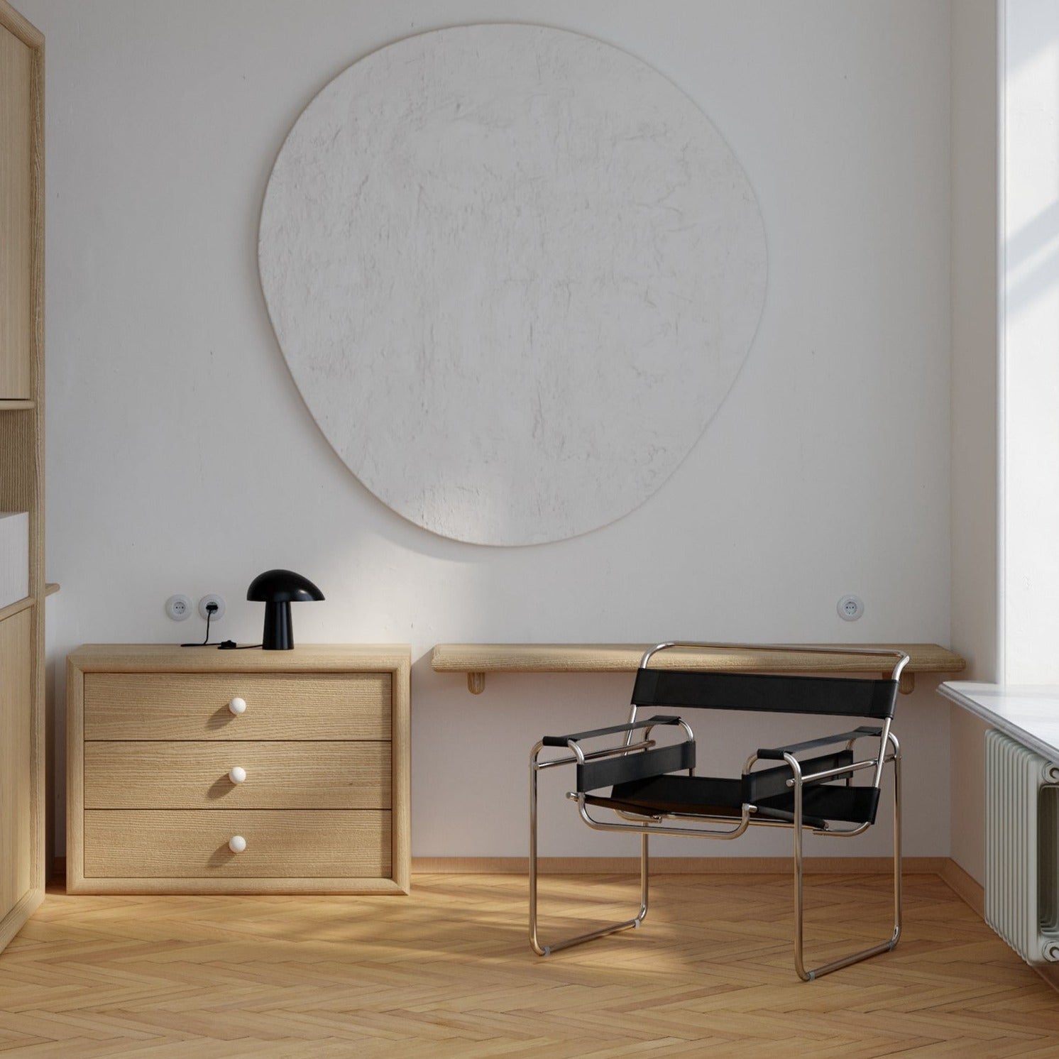 Vassily Leather and Metal Armchair The Feelter