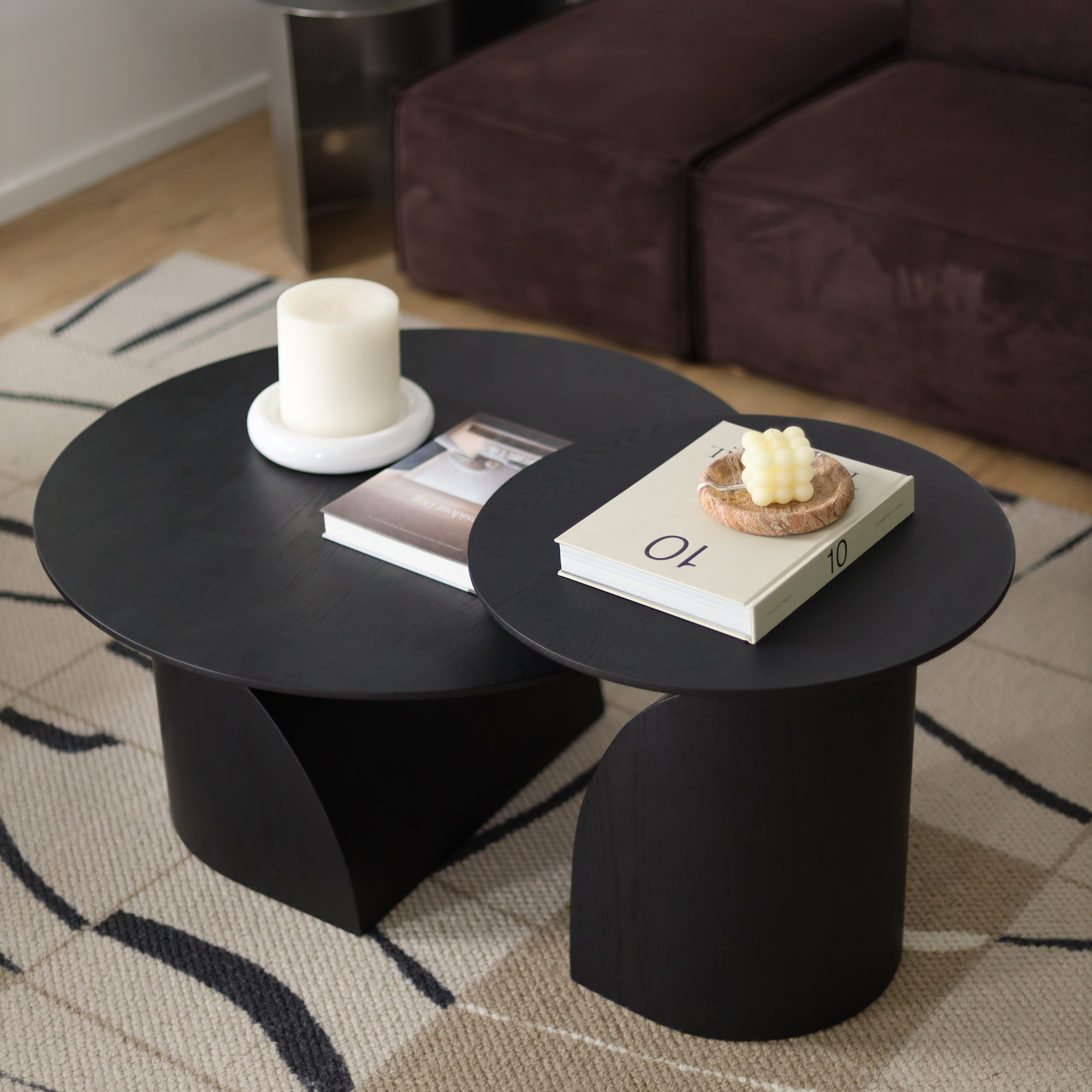 Curved Twins Coffee Table - The Feelter