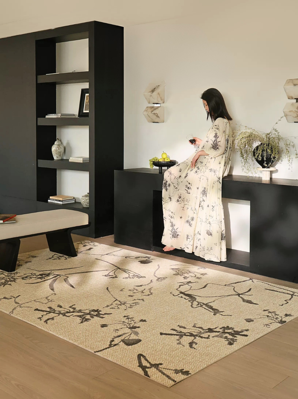 The Feelter Pressed Flowers Wool Rug