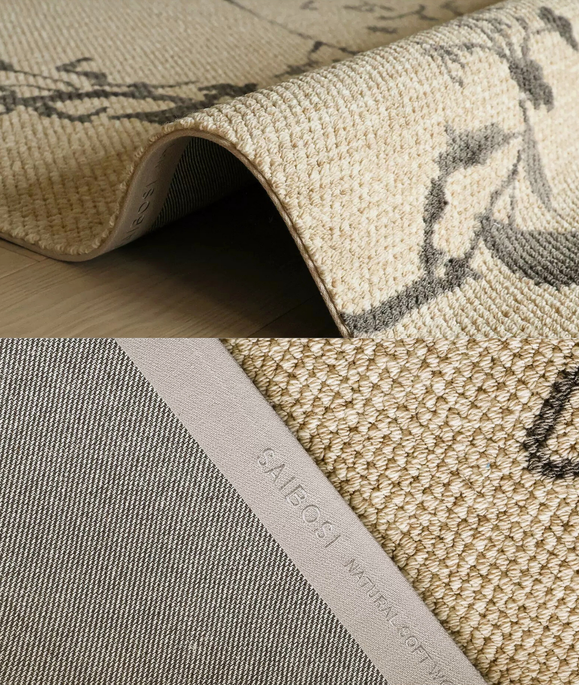 The Feelter Shadow Floral Wool Rug