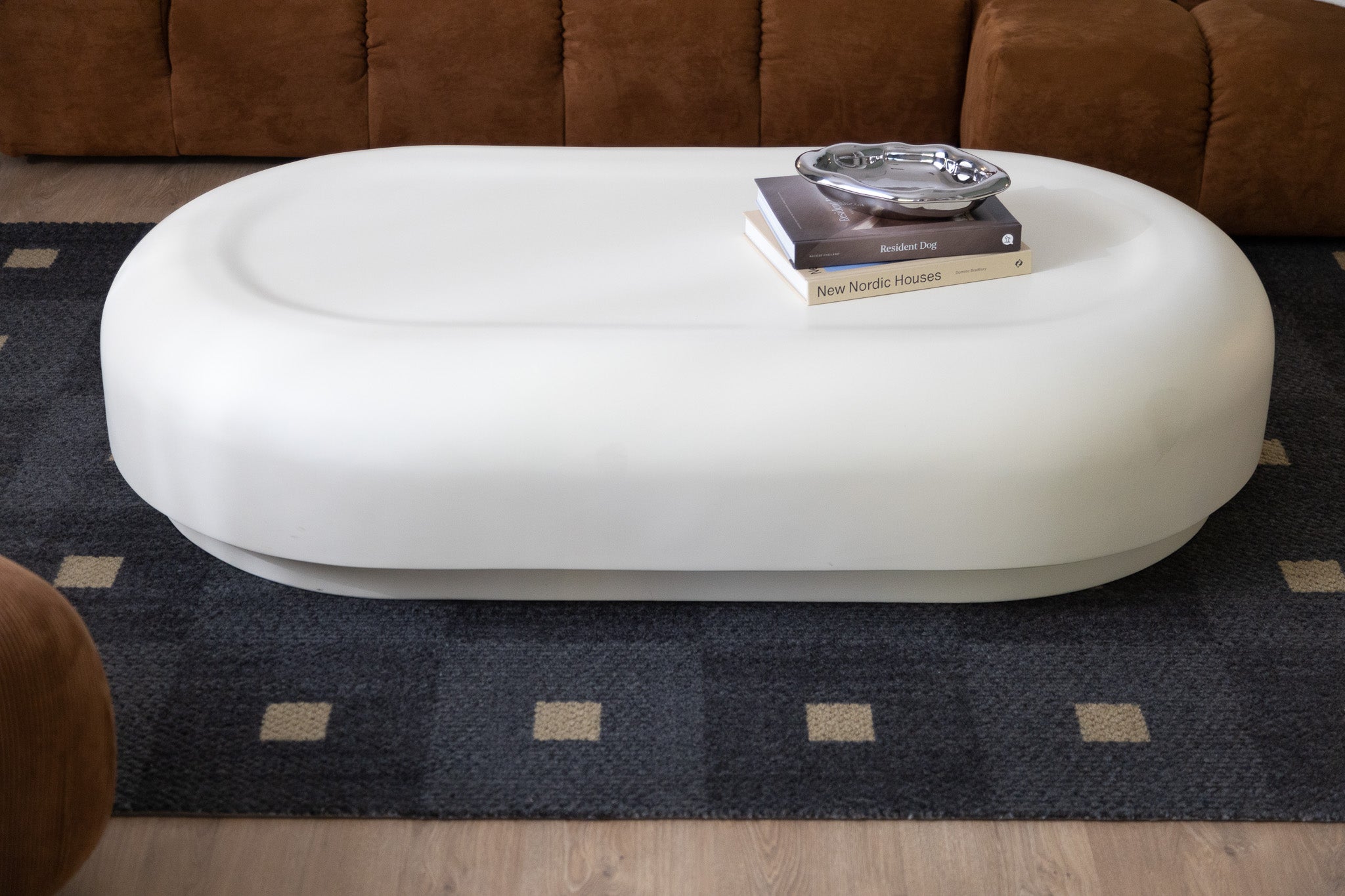 roly poly fibreglass coffee table
