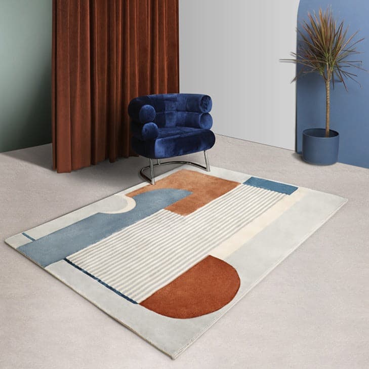 Designer Rug | Striped Abstract Pattern - The Feelter
