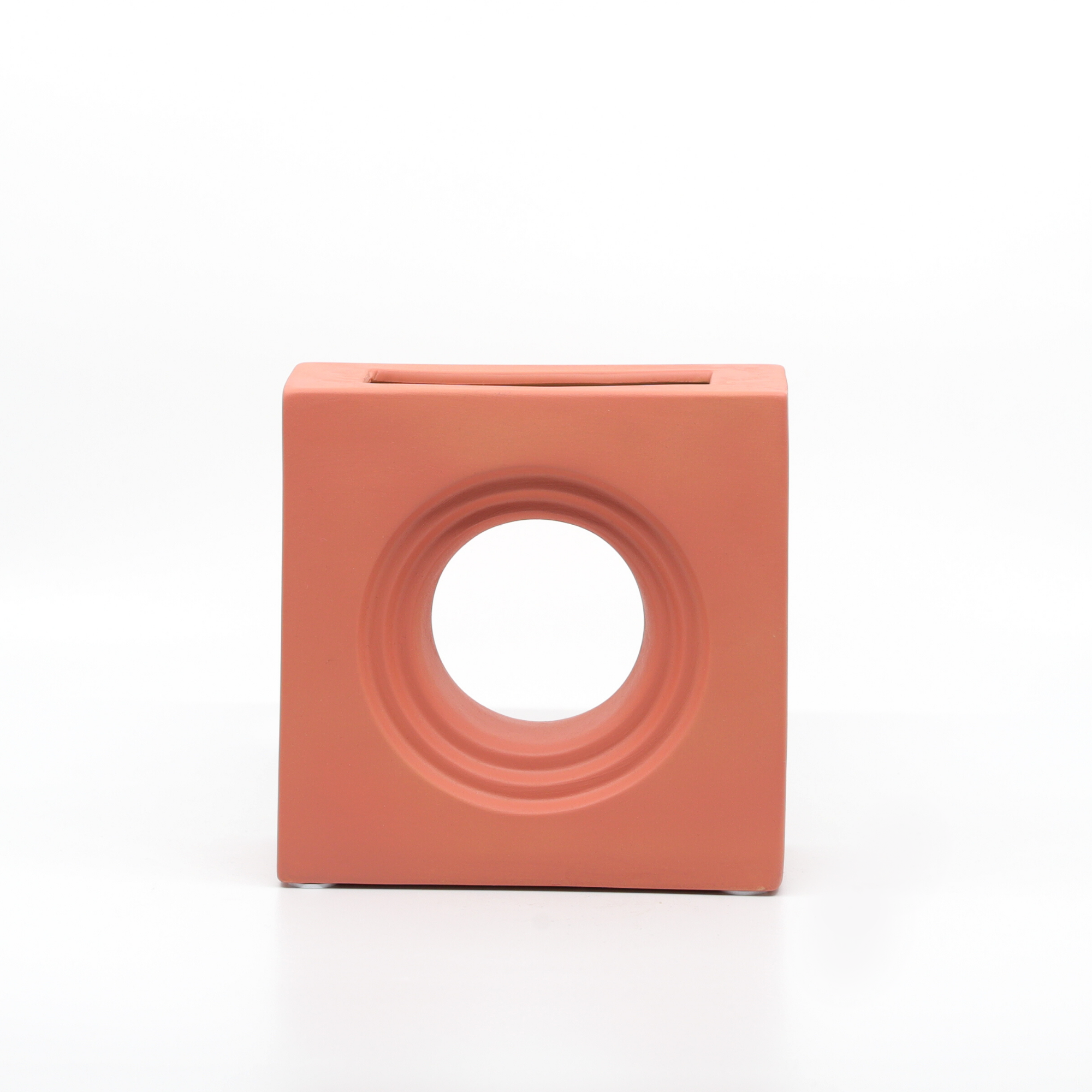 Ceramic Vase | Geometric - Red - The Feelter