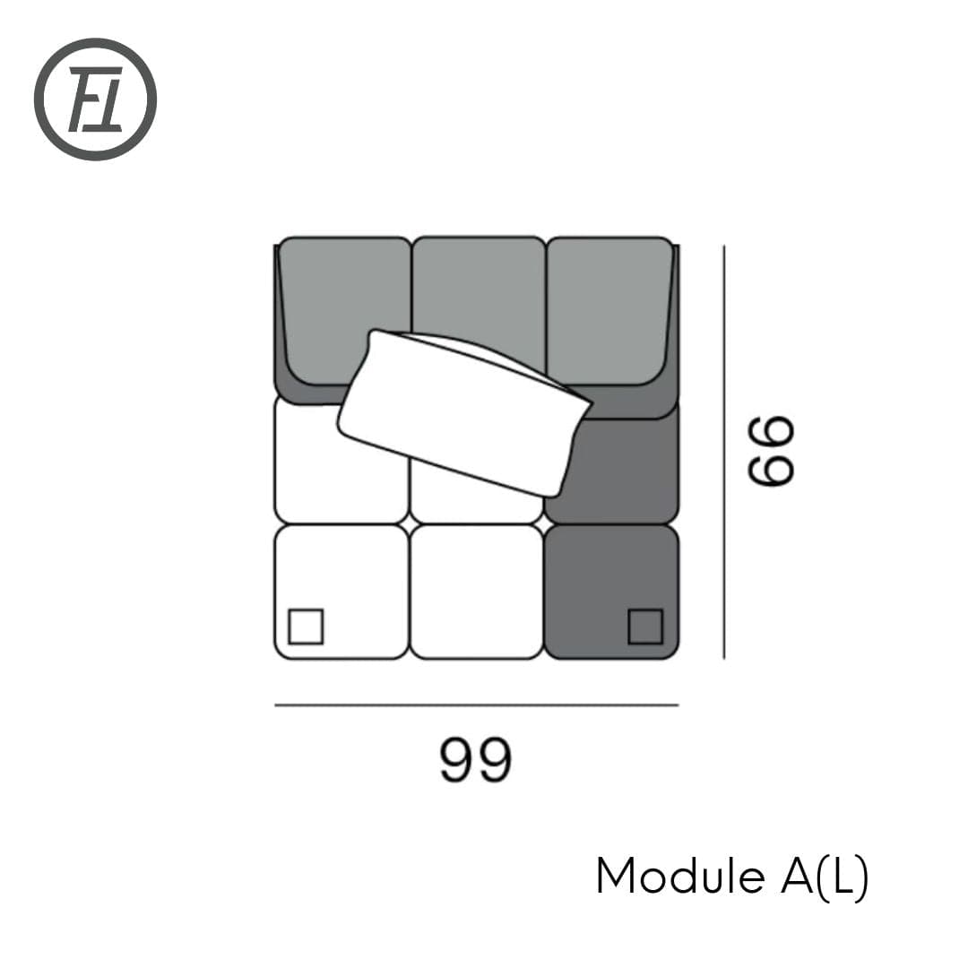 Chocolate Modular Sofa The Feelter
