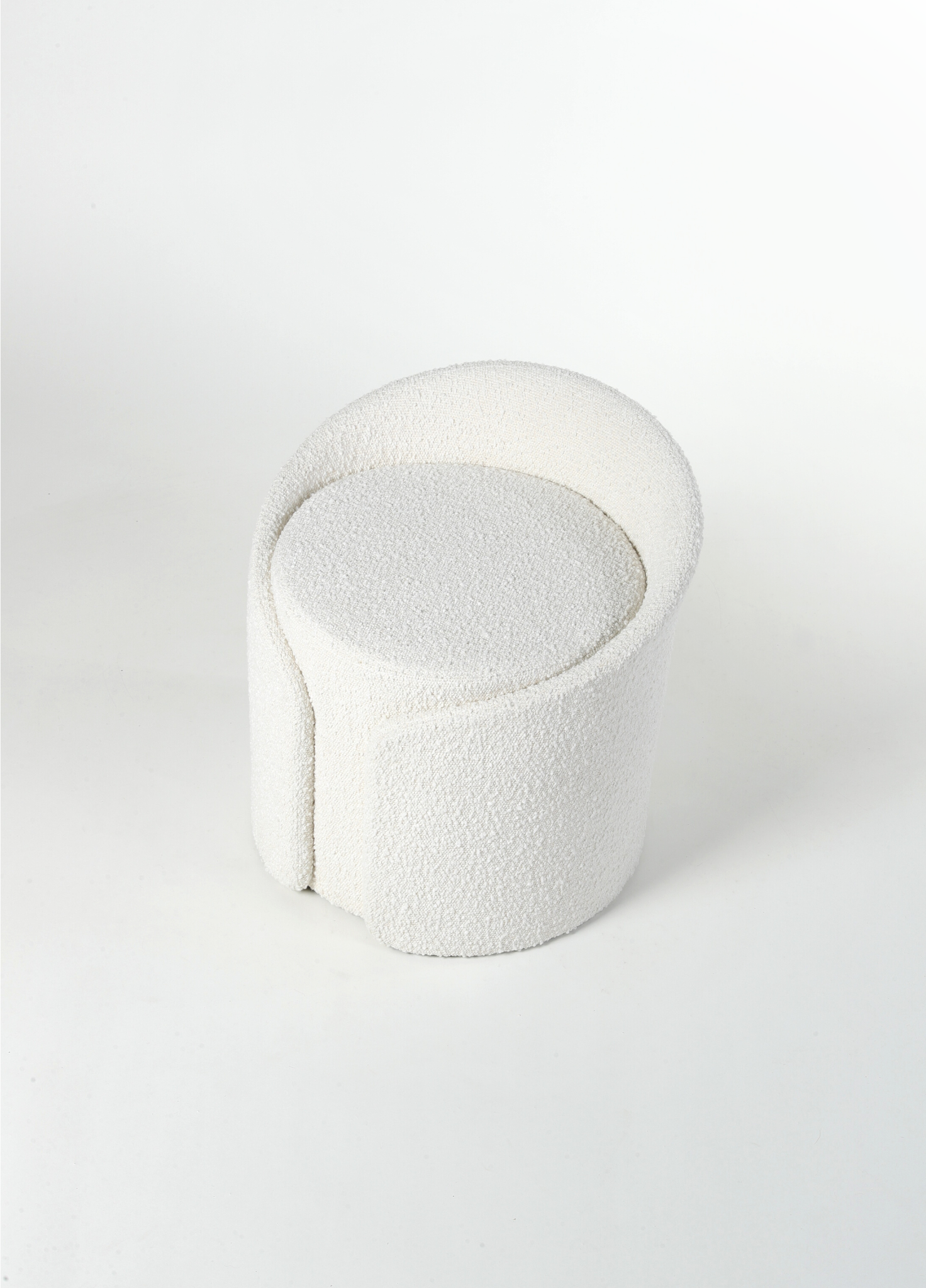 Flower Core Boucle Stool - The Feelter