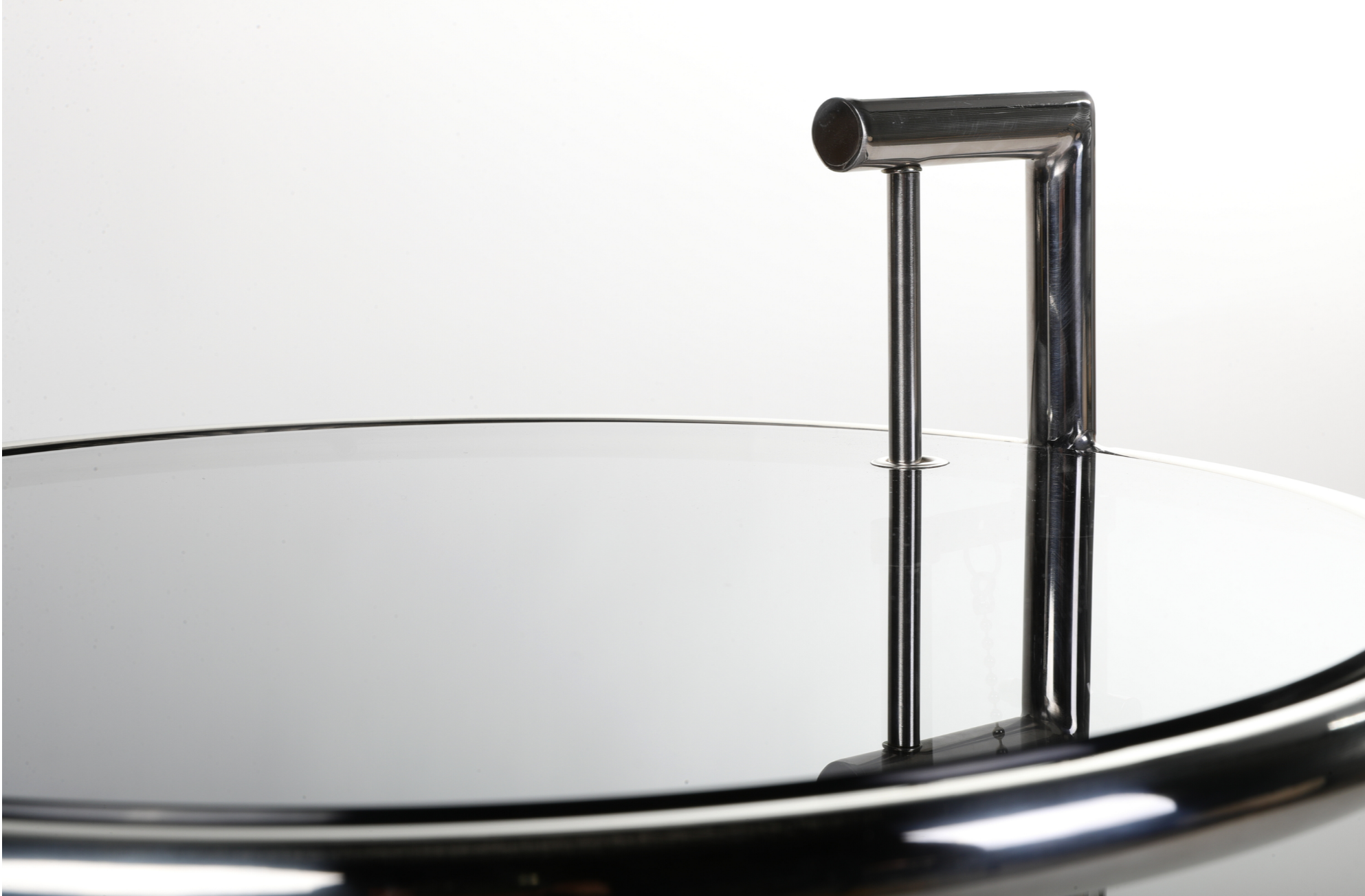Eileen Gray Replica Adjustable E1027 Side Table Glass