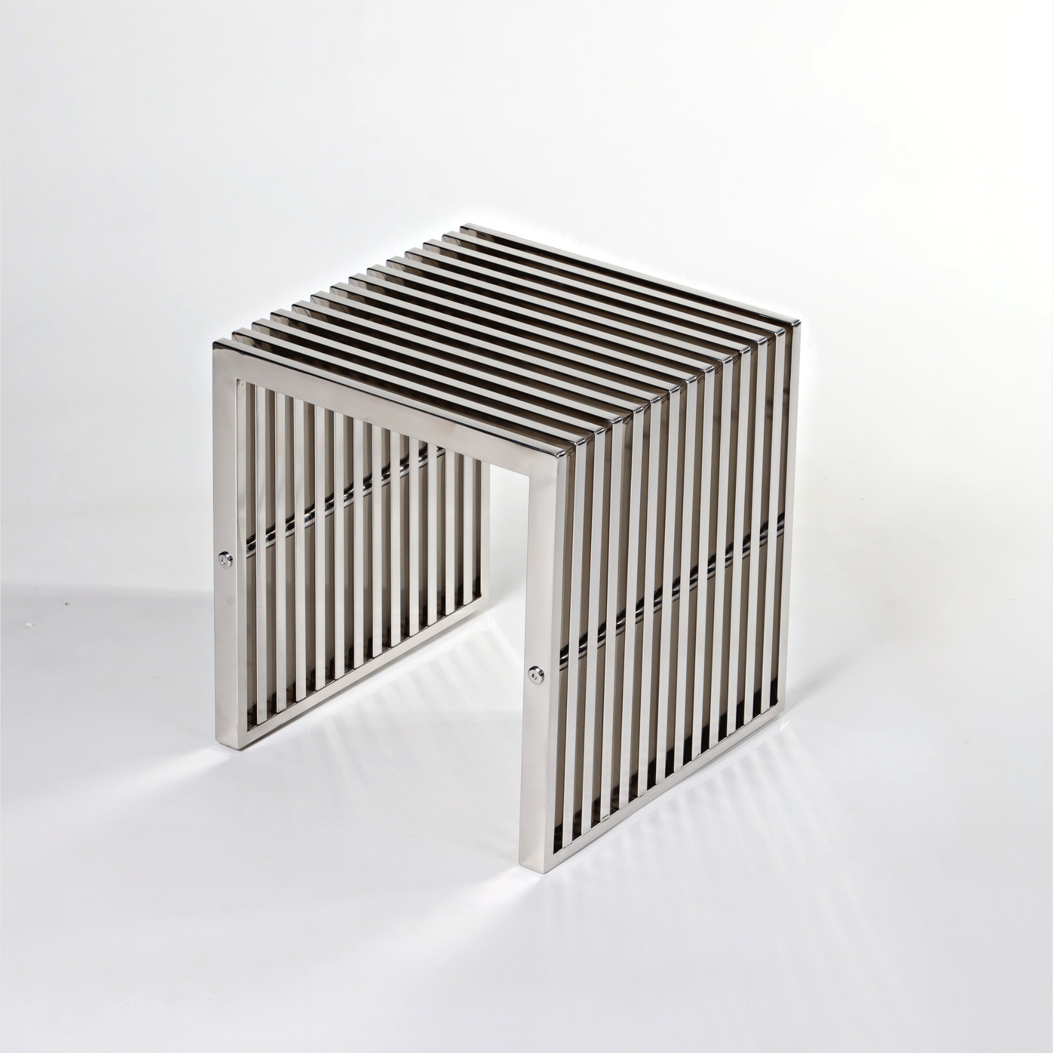 Lath Metal Side Table