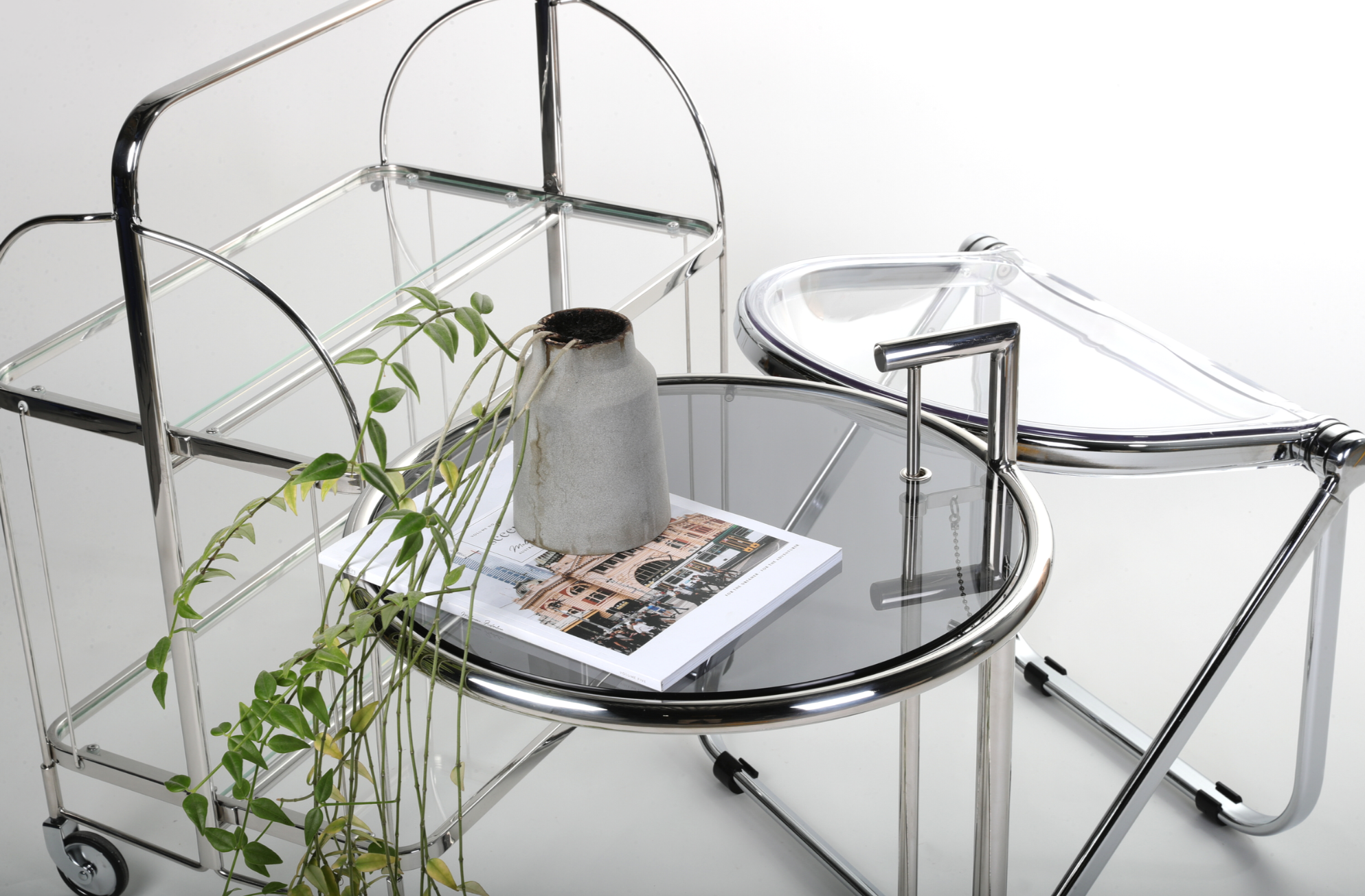 Celeste Glass Trolley - The Feelter