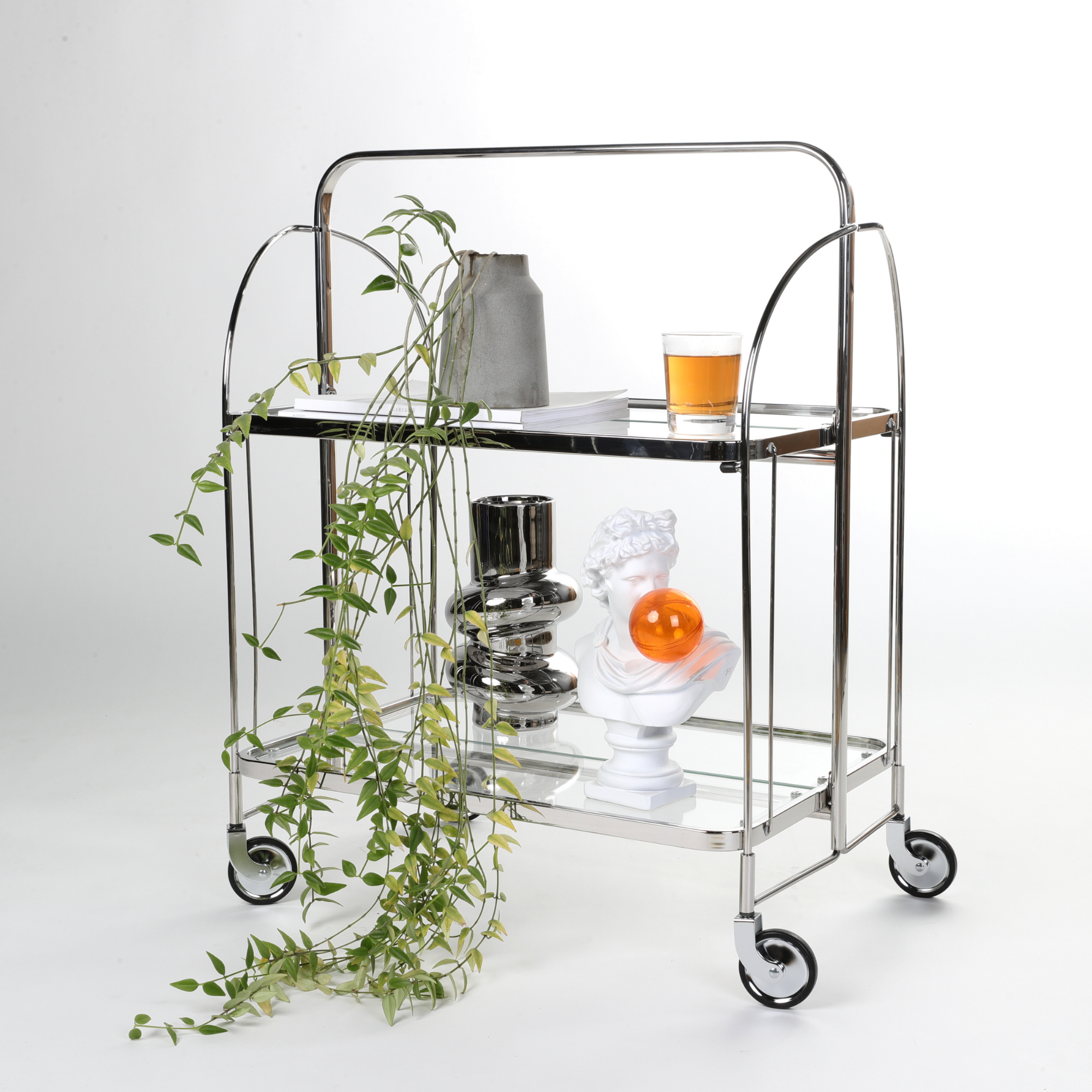 Celeste Glass Trolley - The Feelter