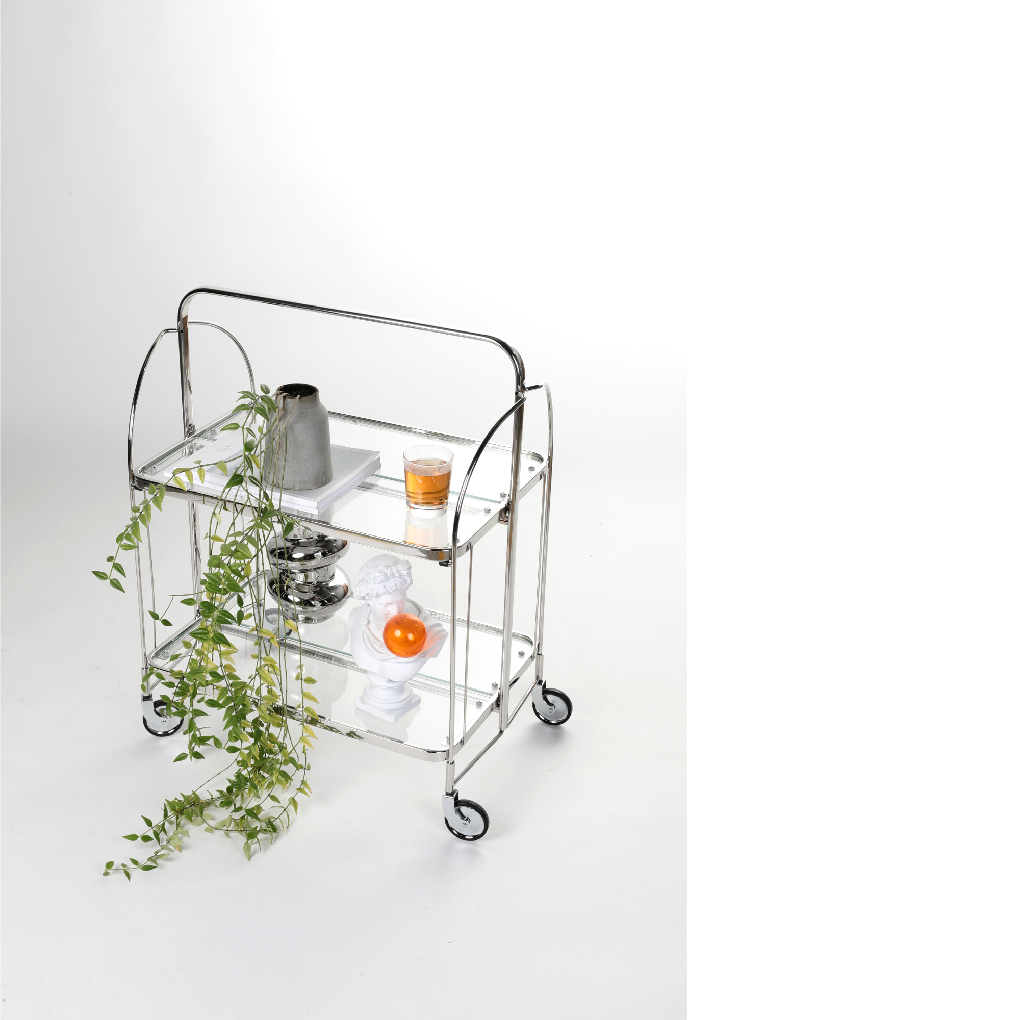 Celeste Glass Trolley - The Feelter