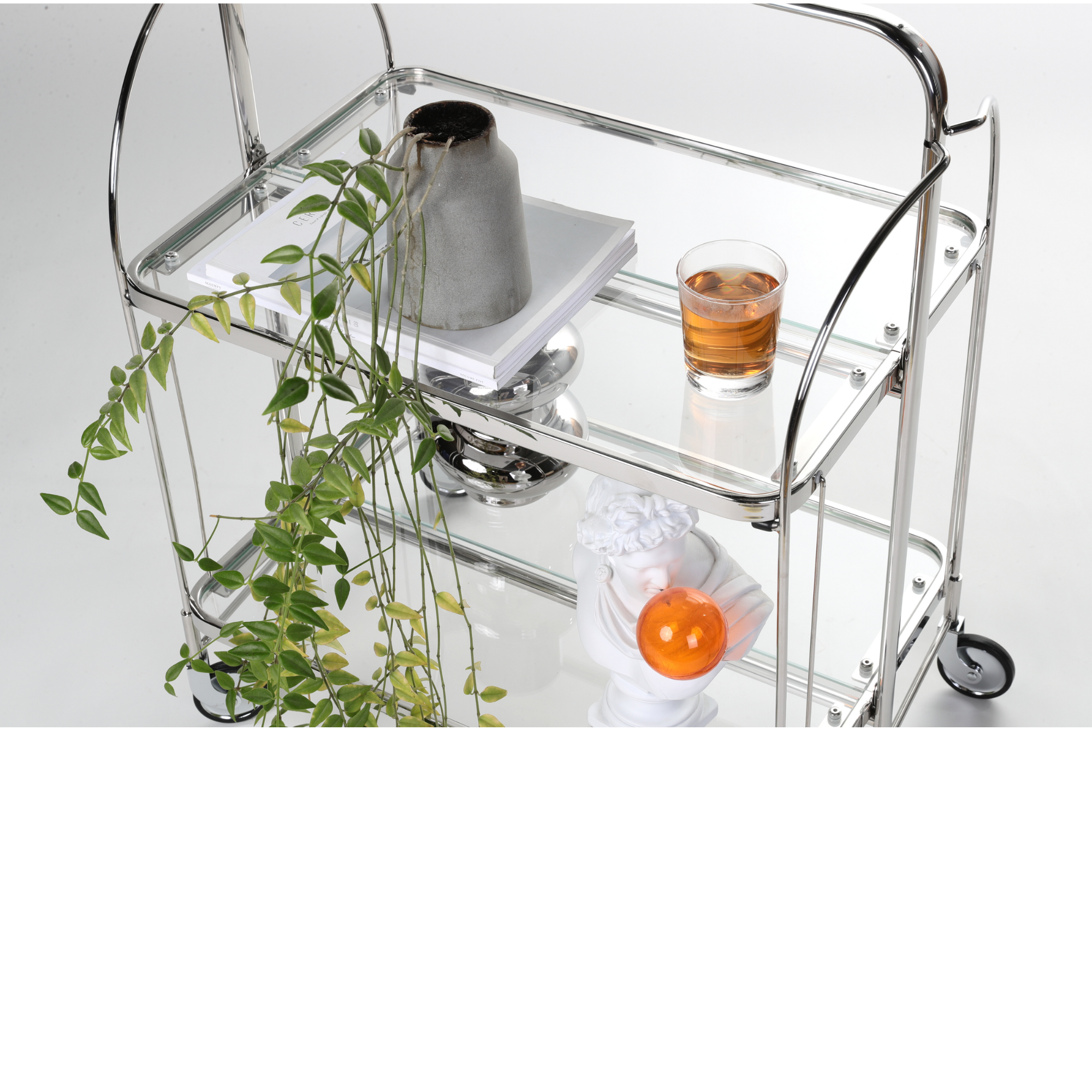 Celeste Glass Trolley - The Feelter