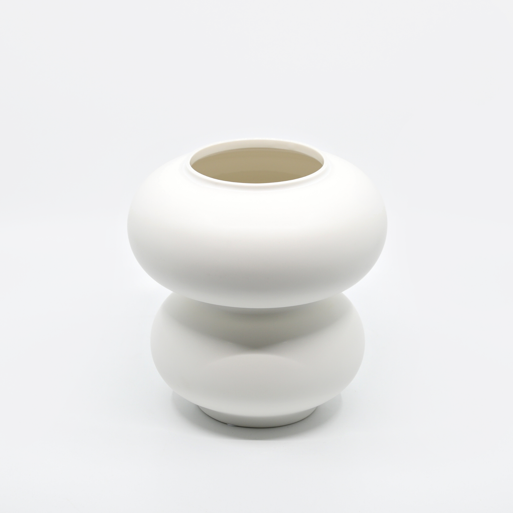 Ceramic Vase | Bubble Series - Short White