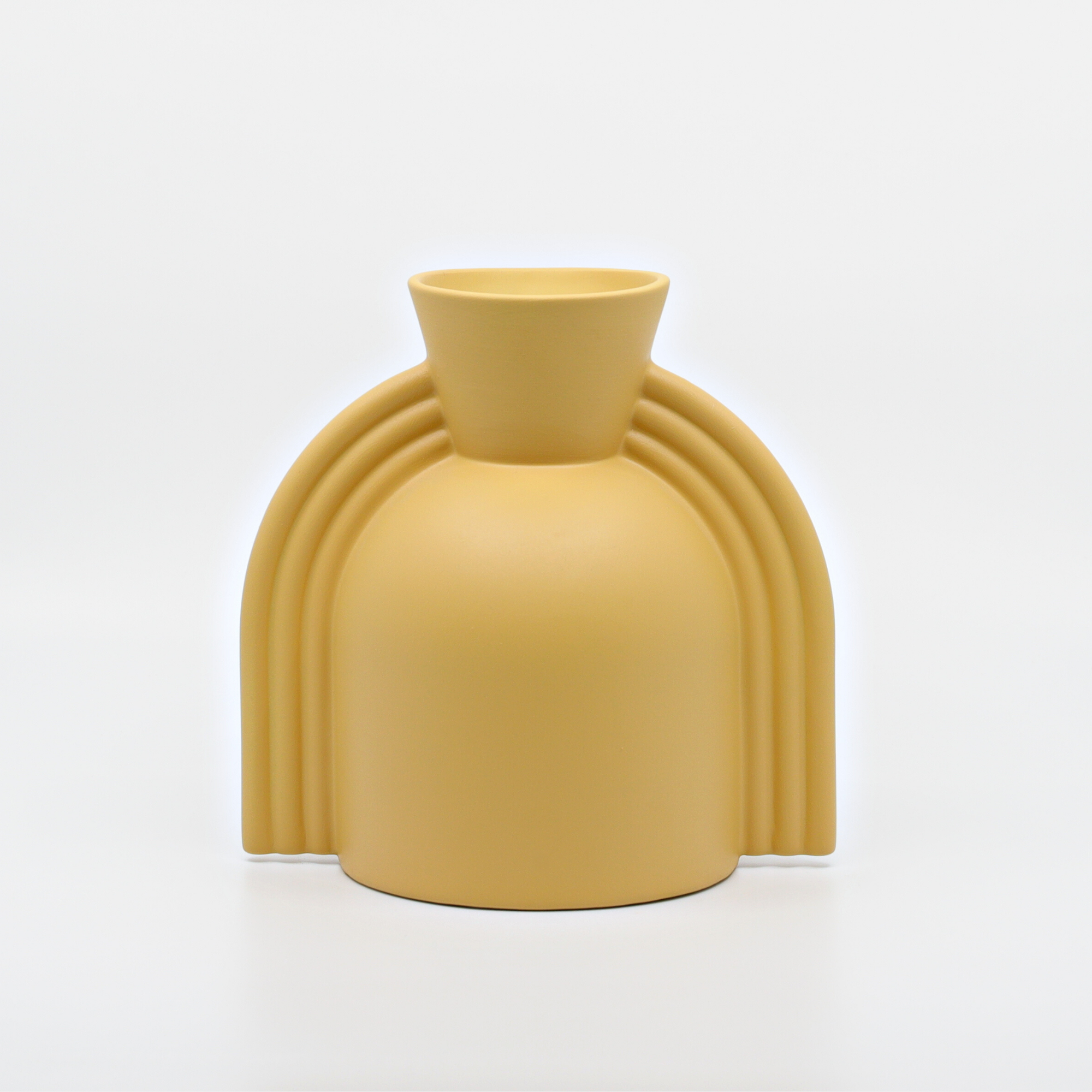 Ceramic Vase | Art-Deco - Yellow