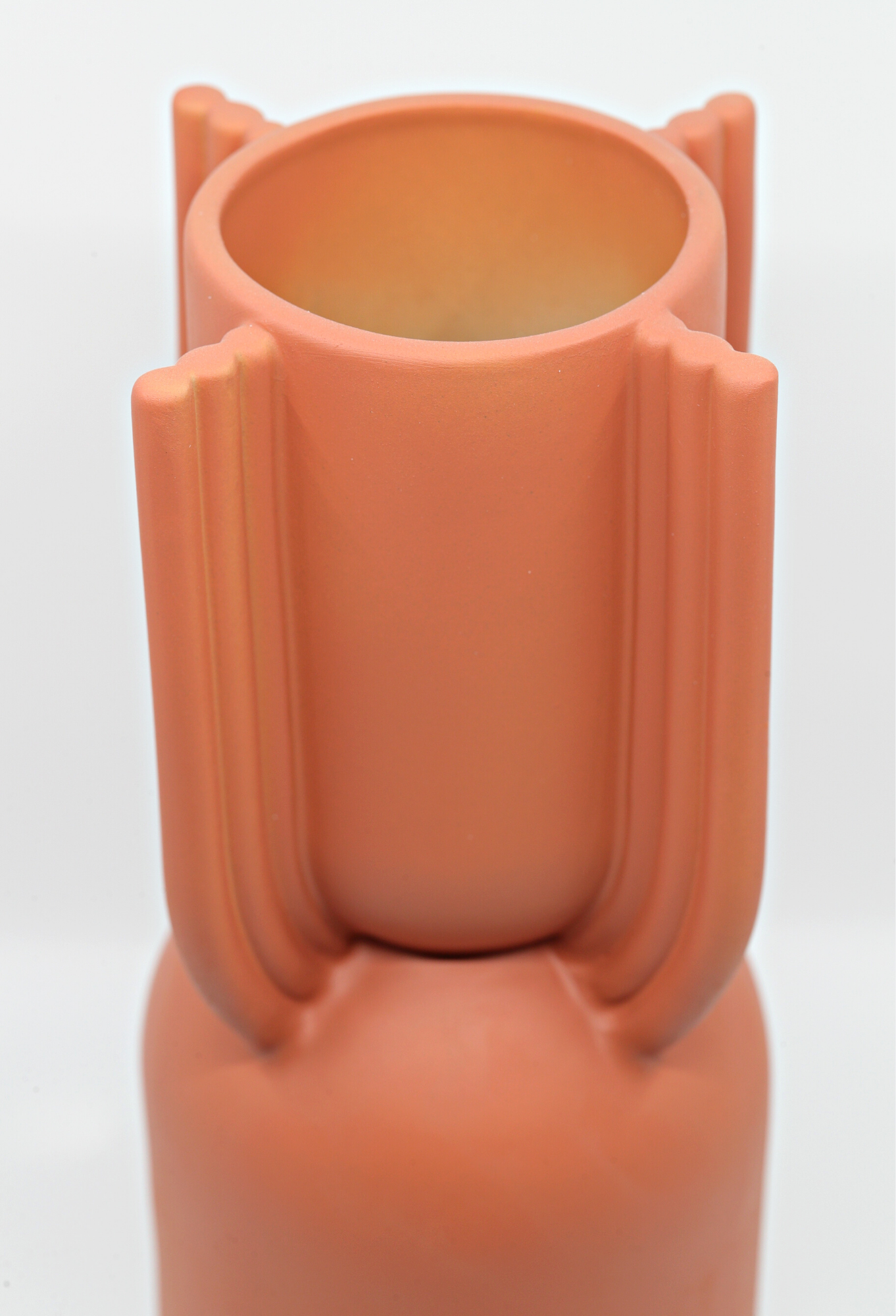 Ceramic Vase | Red Art-Deco