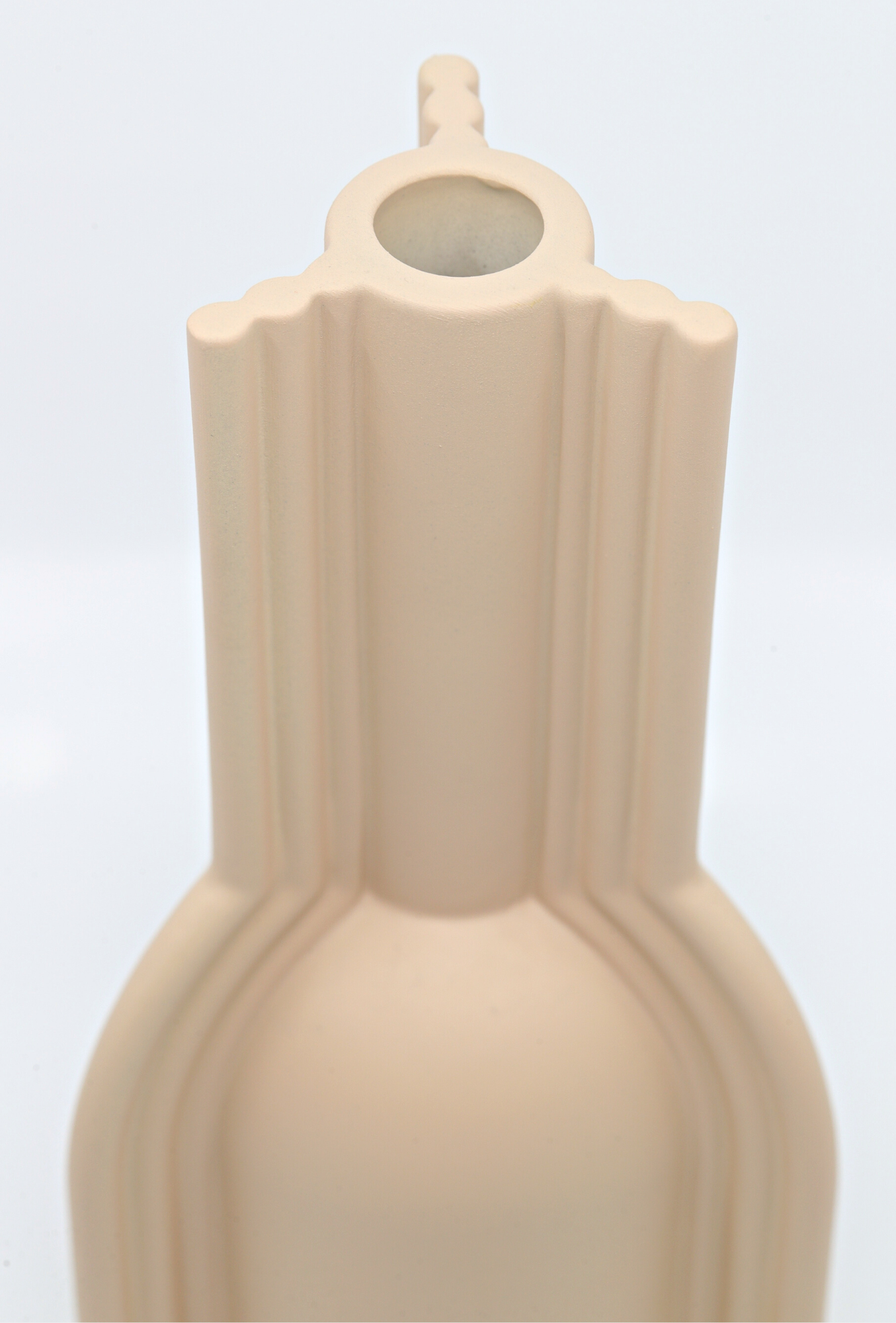 Ceramic Vase | Beige Art-Deco