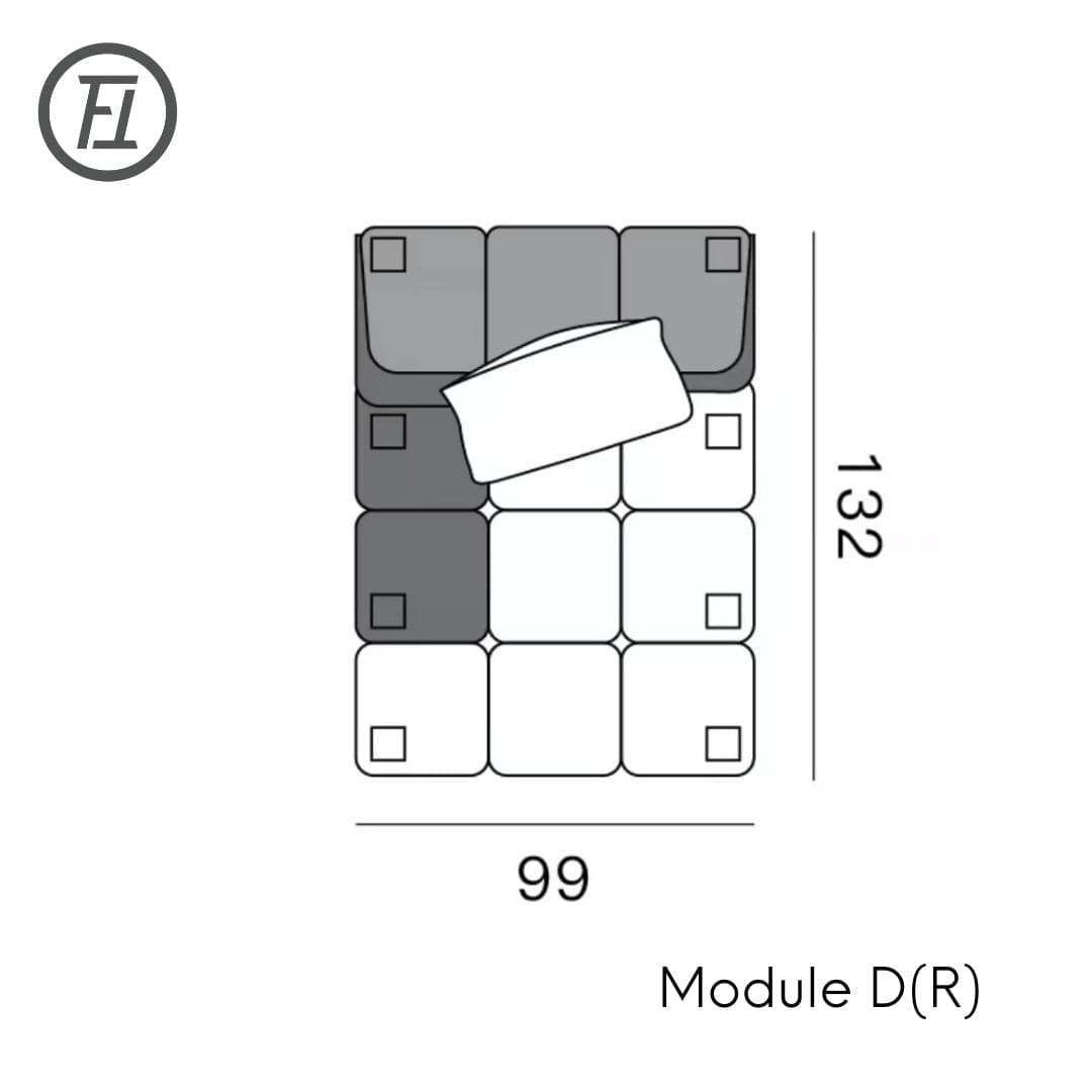 Chocolate Modular Sofa The Feelter