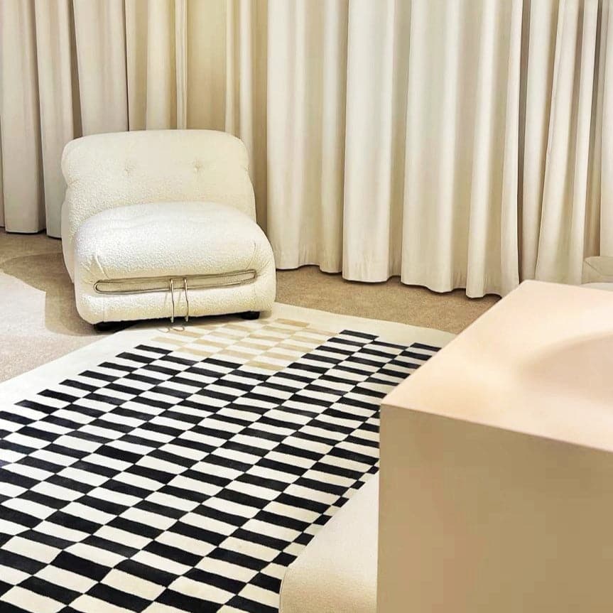 Designer Wool Rug | Chessboard