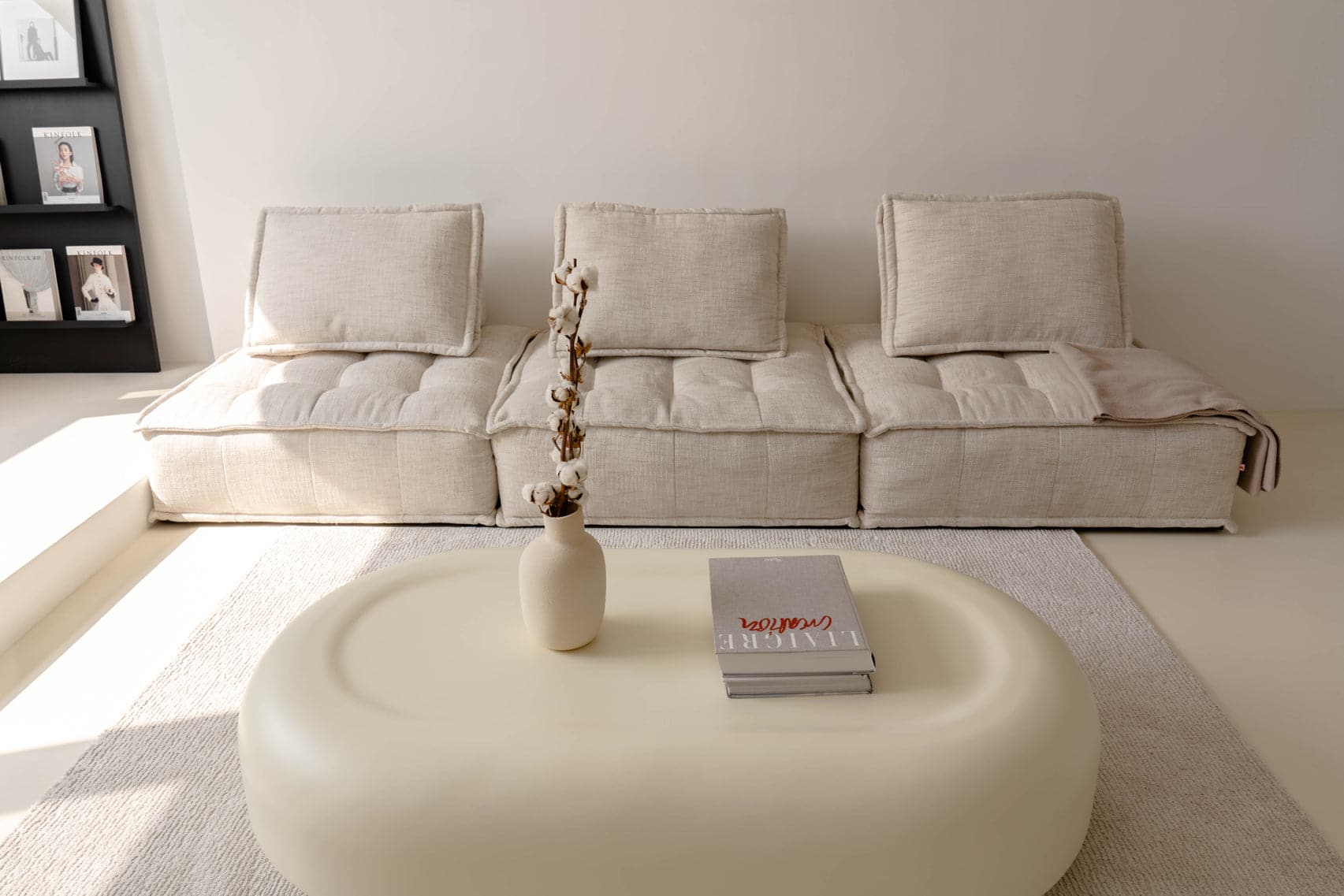 roly poly fibreglass coffee table