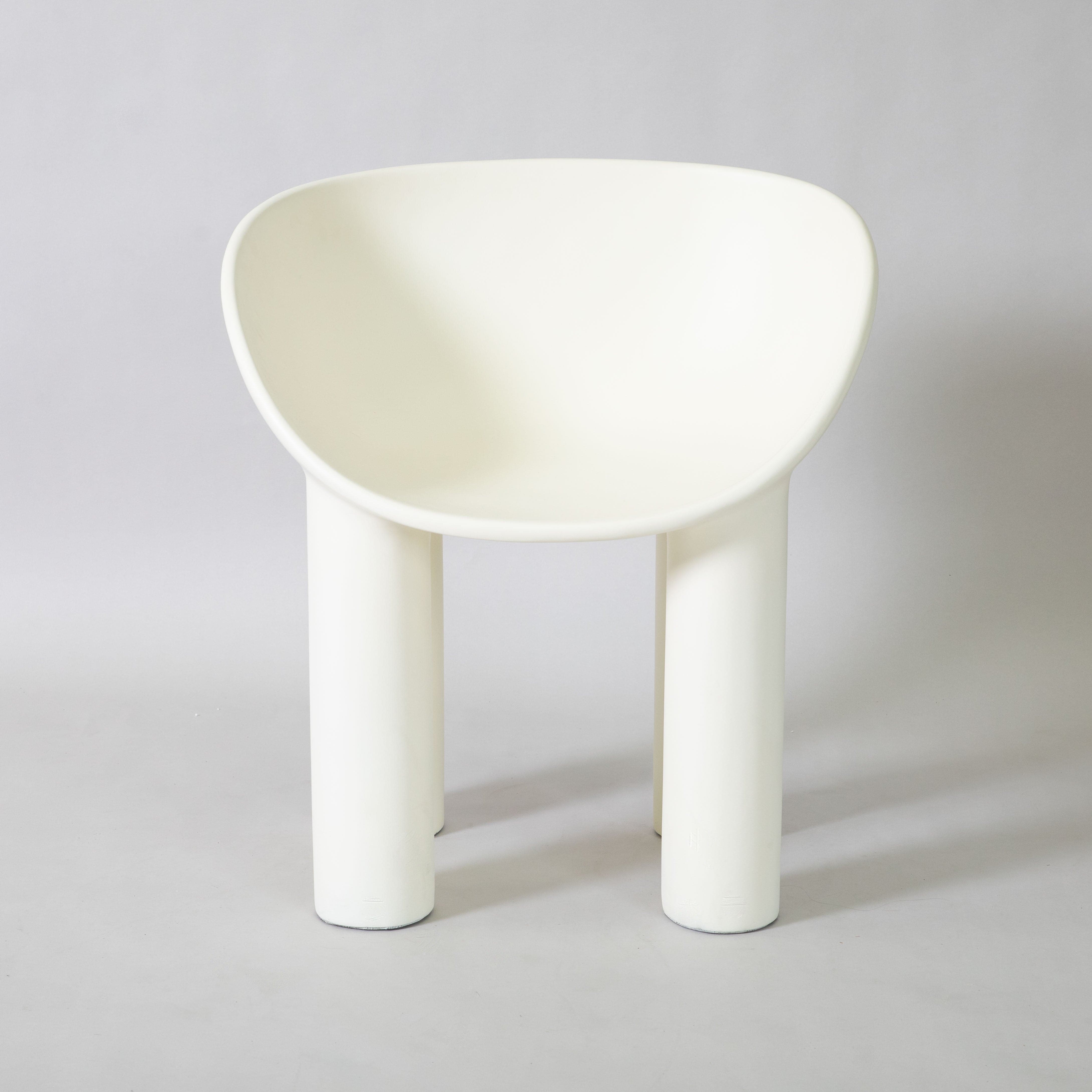 roly poly replica fibreglass dining chair