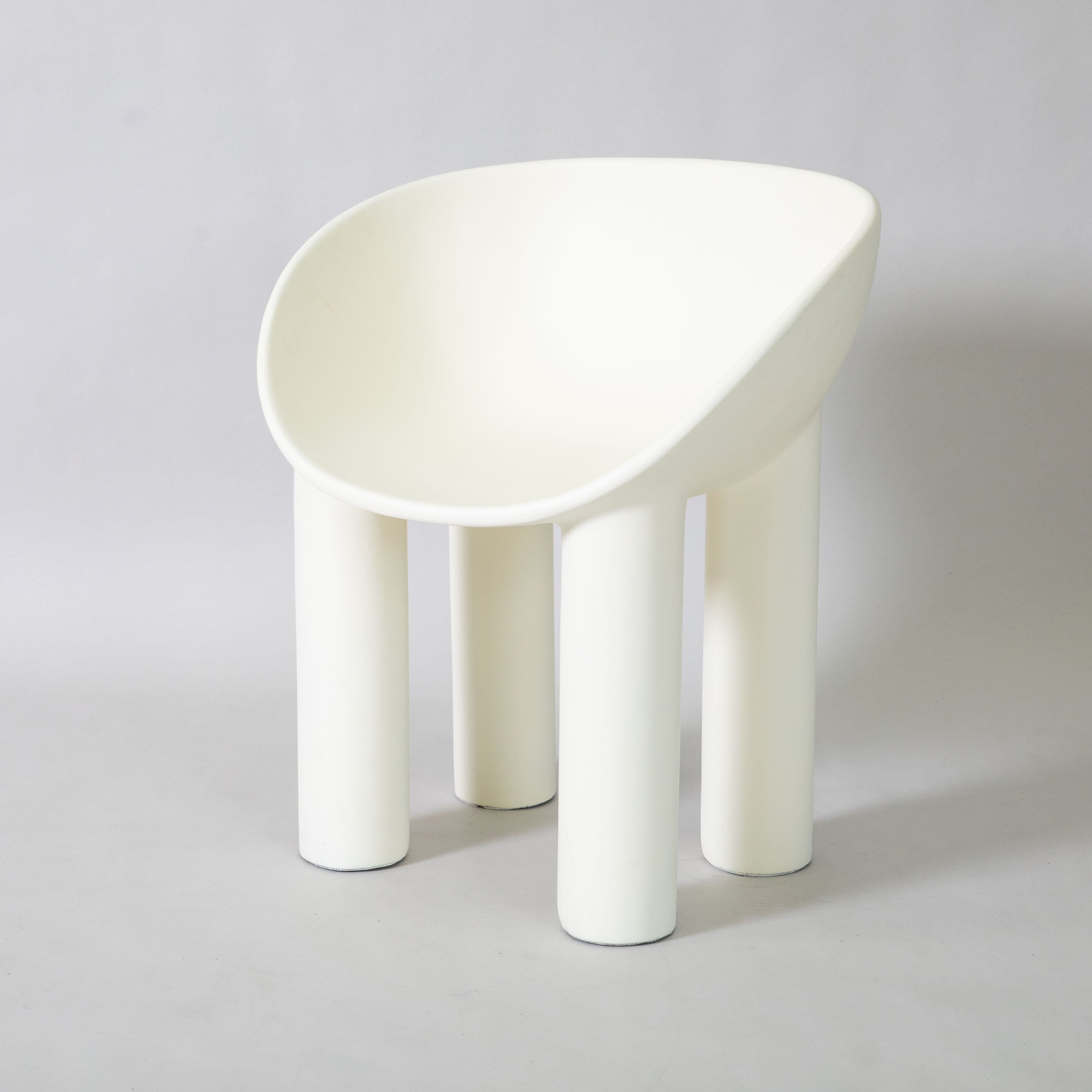 roly poly replica fibreglass dining chair