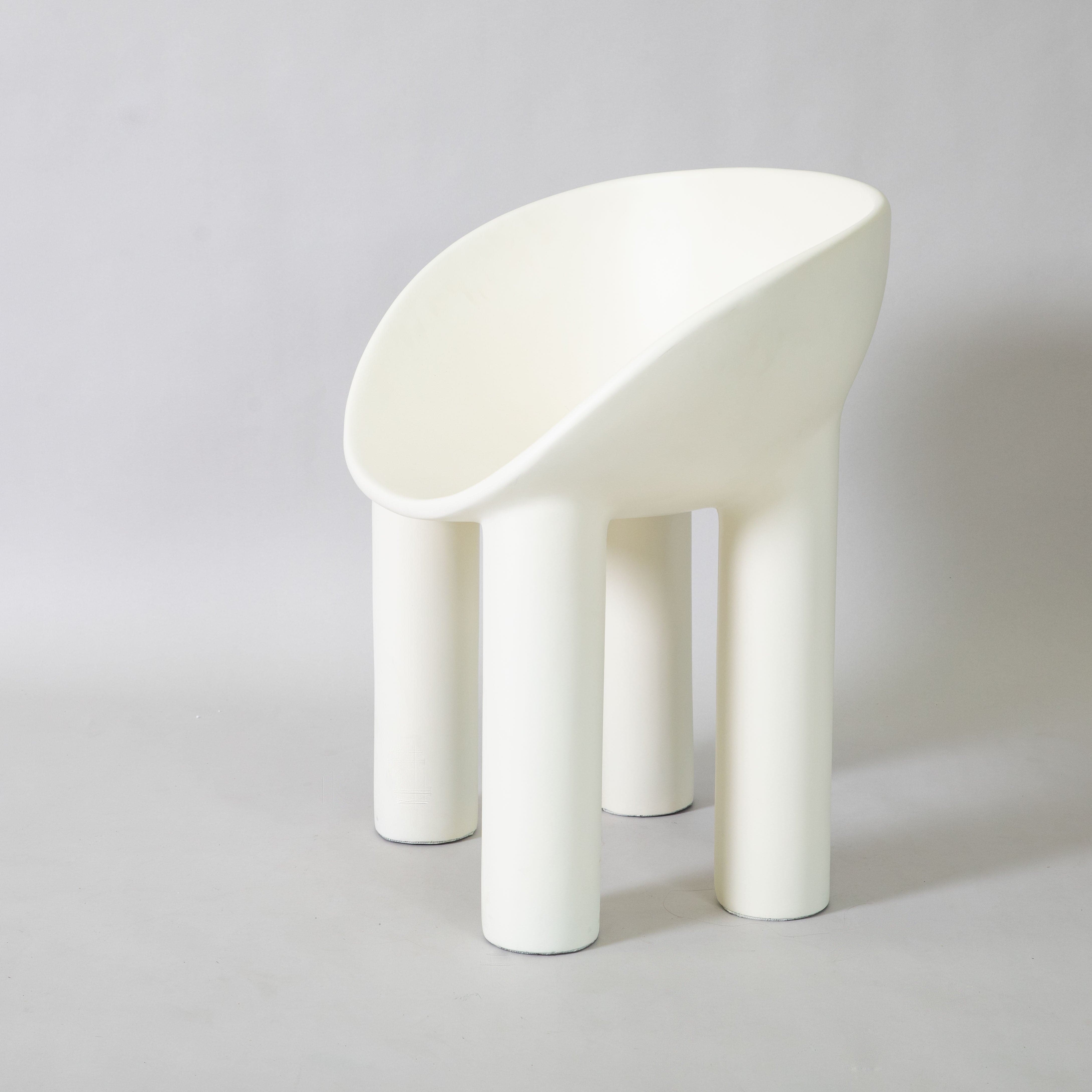 roly poly replica fibreglass dining chair