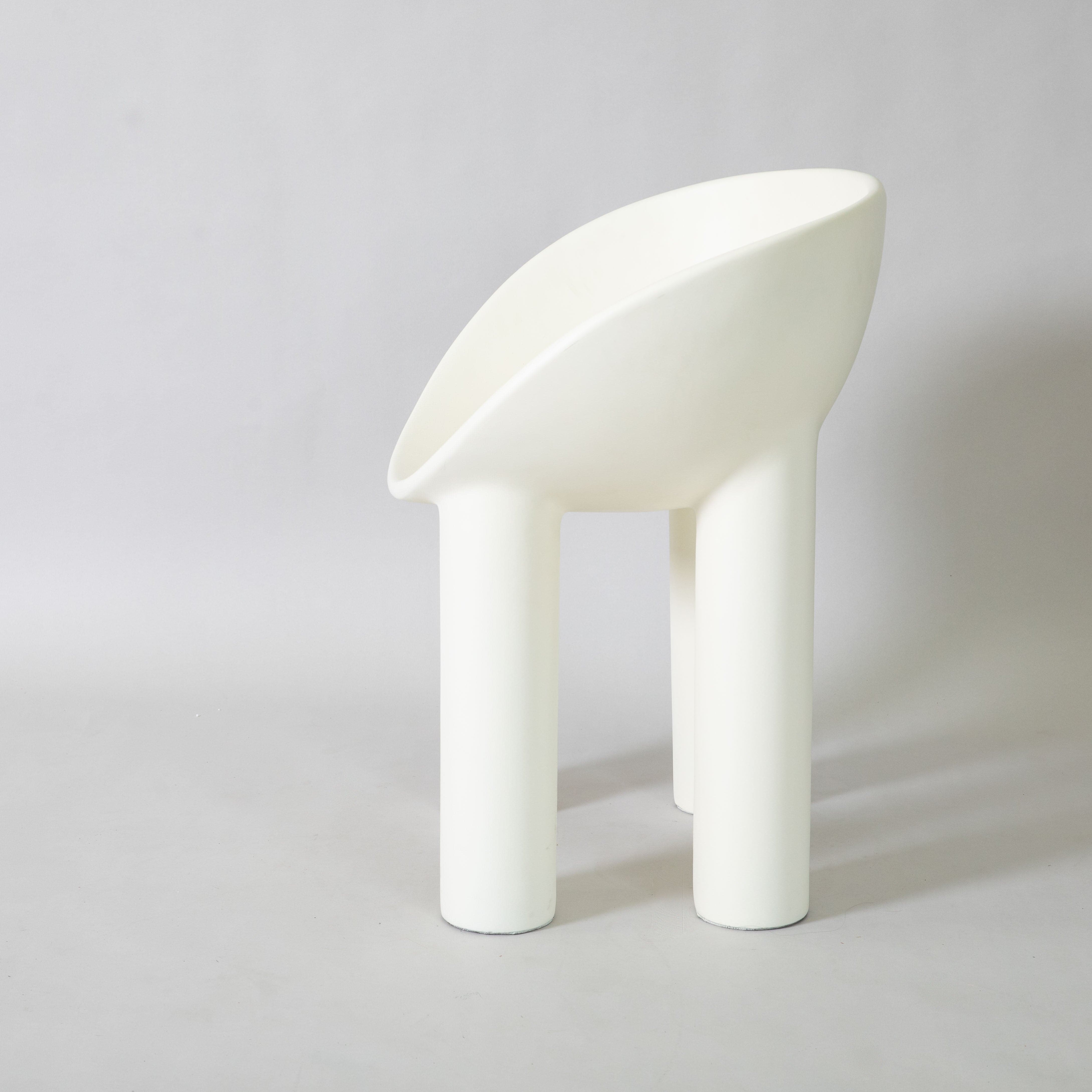 roly poly replica fibreglass dining chair