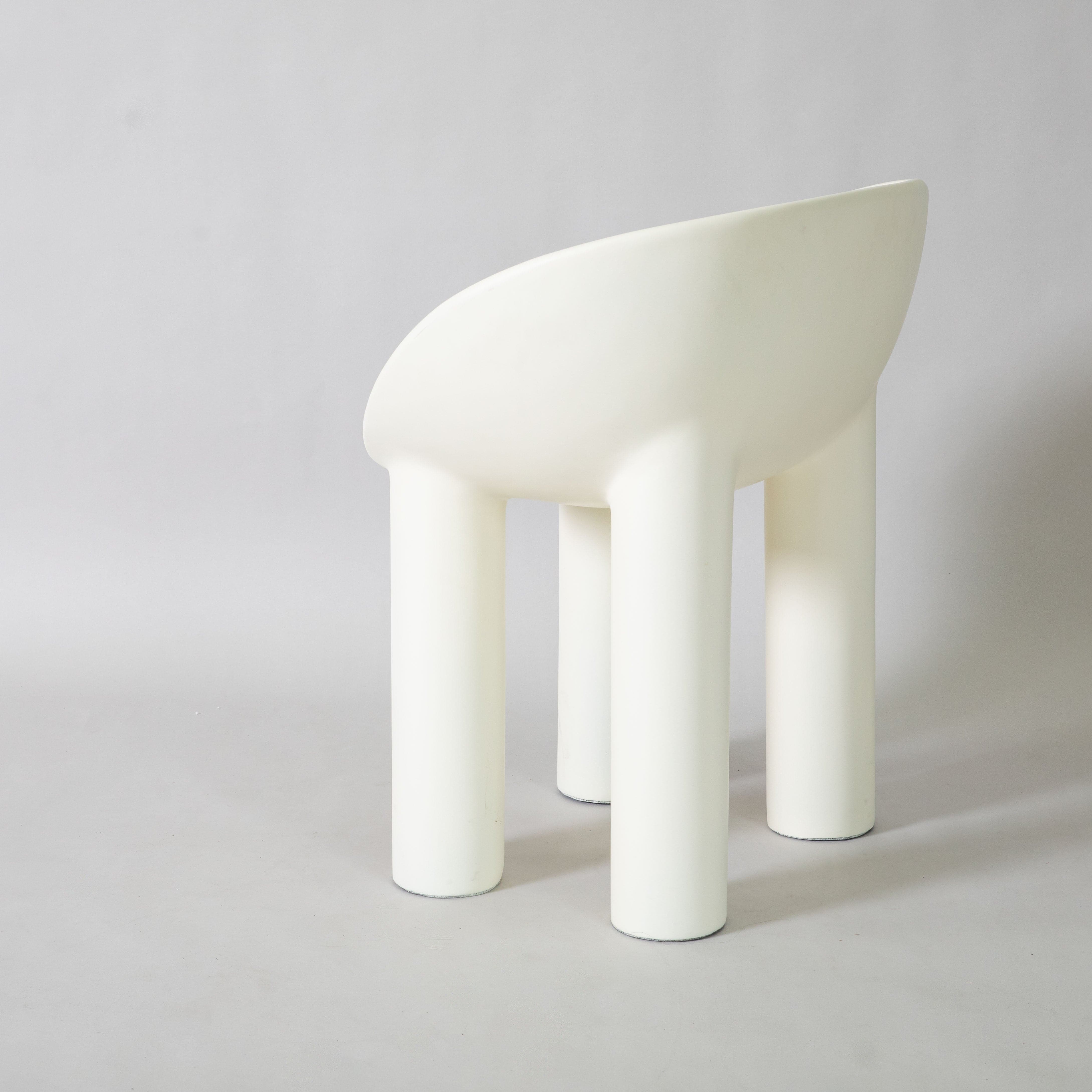 roly poly replica fibreglass dining chair