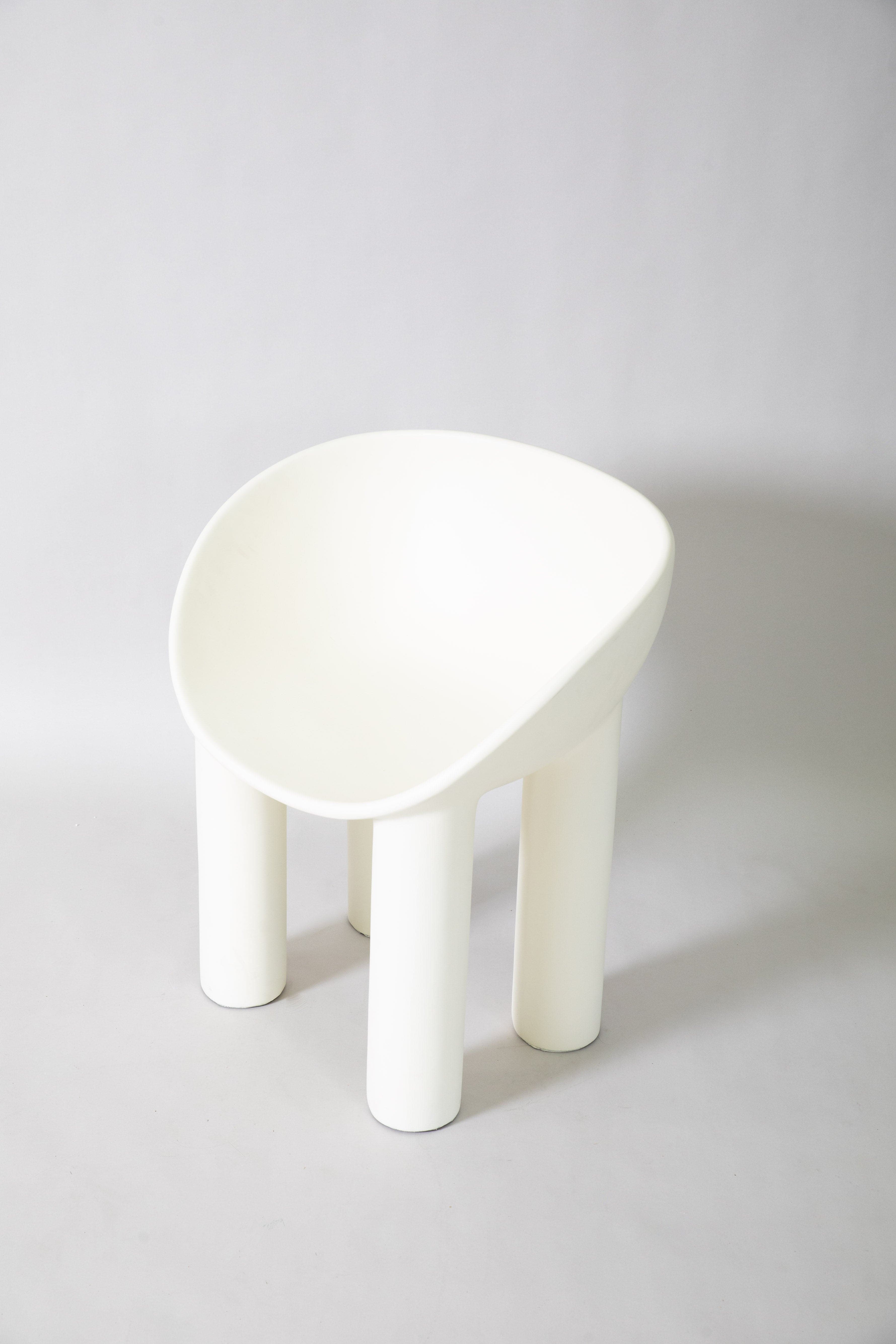 roly poly replica fibreglass dining chair