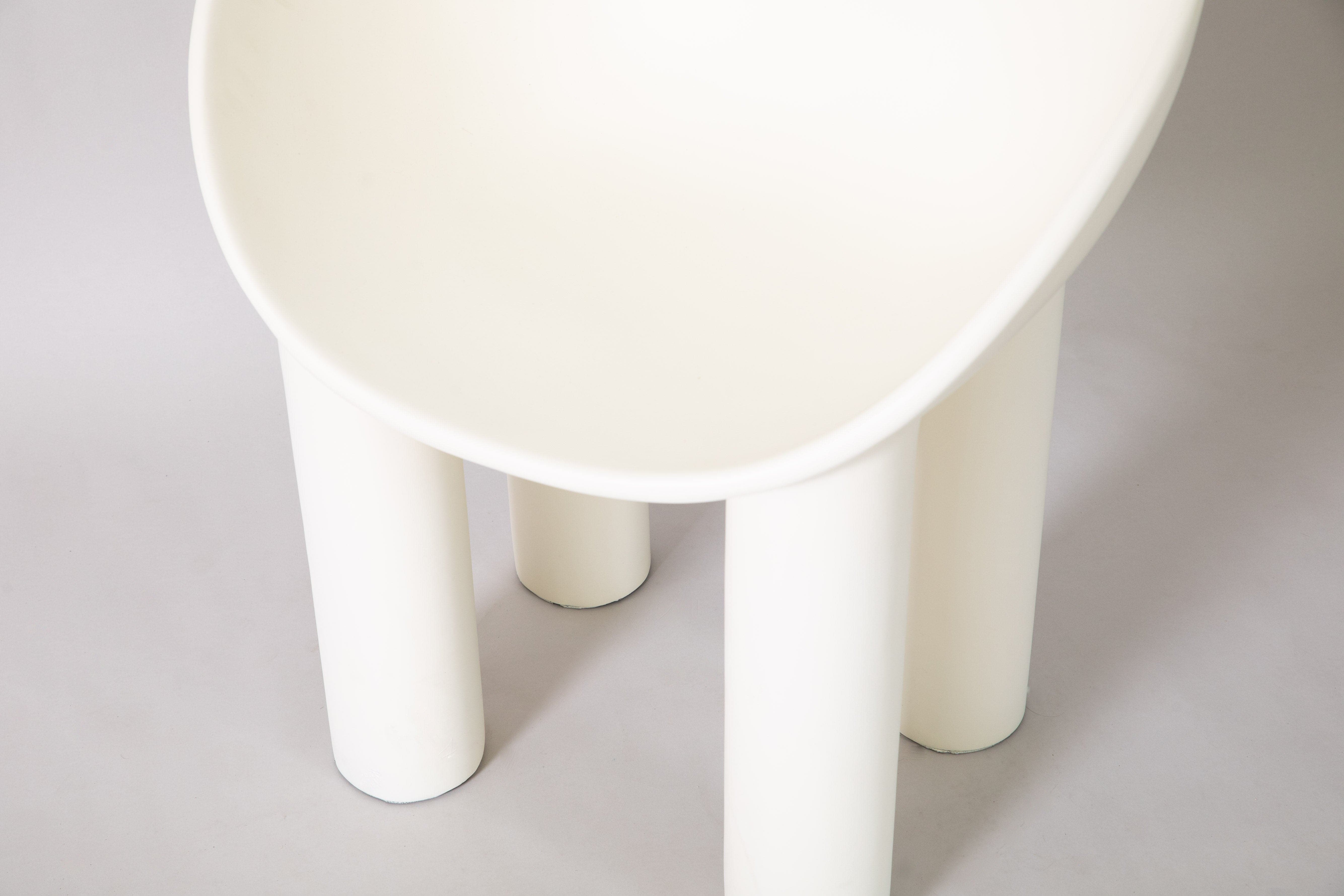 roly poly replica fibreglass dining chair