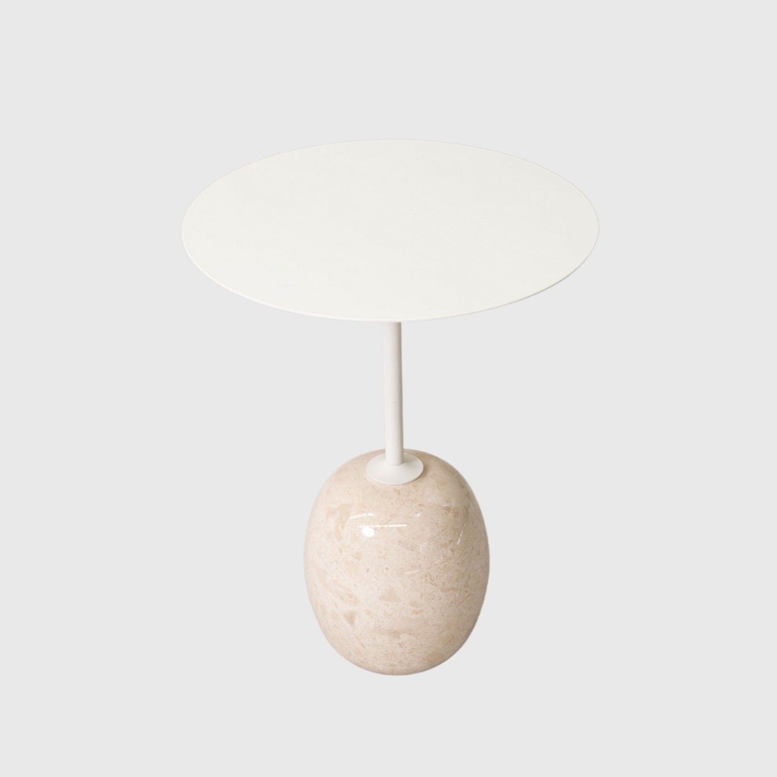 Marble Side Table | Cream - The Feelter