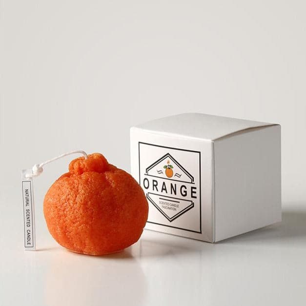 Orange Shaped Candle